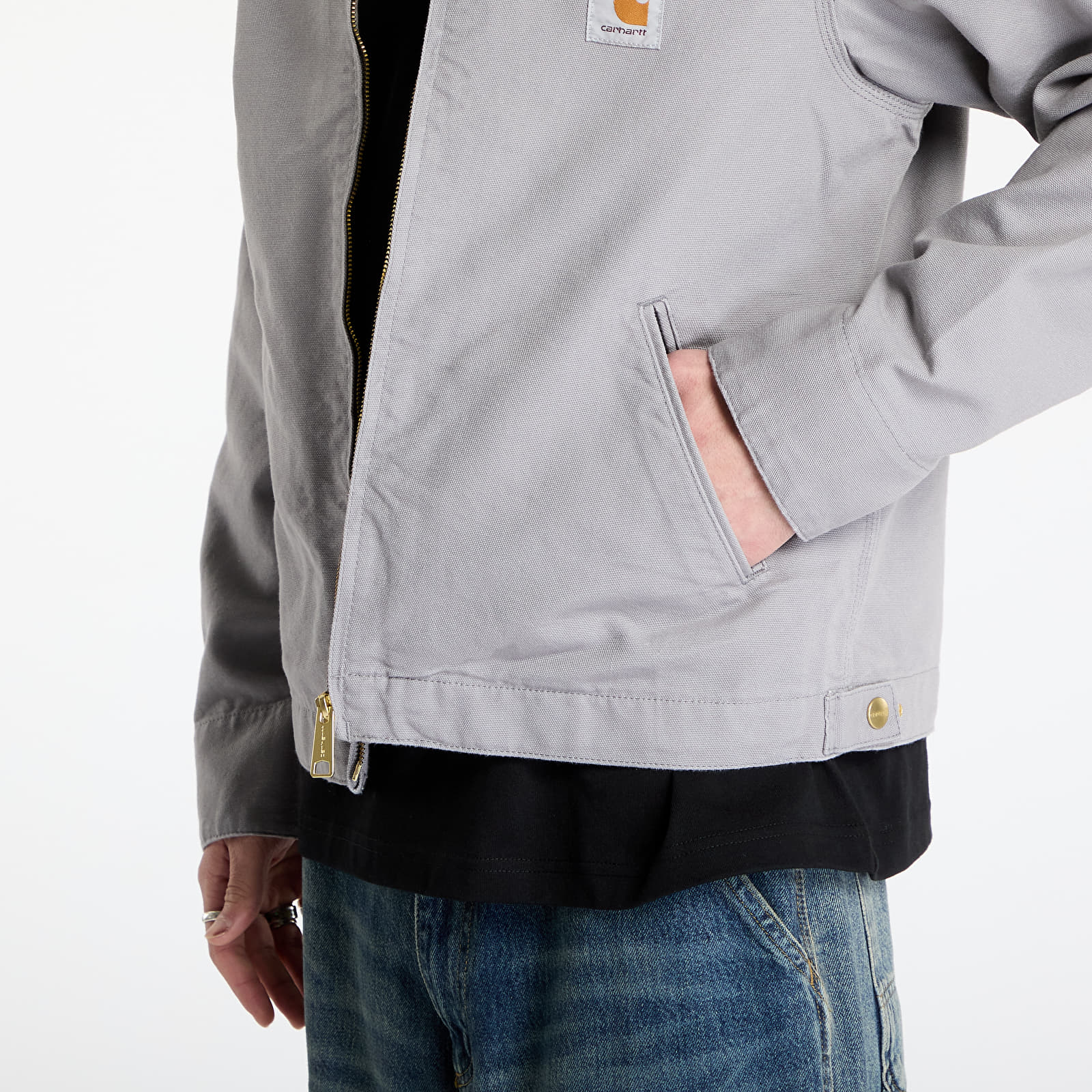Men's jackets Carhartt WIP Detroit Jacket UNISEX Yosemite/ Black Rinsed