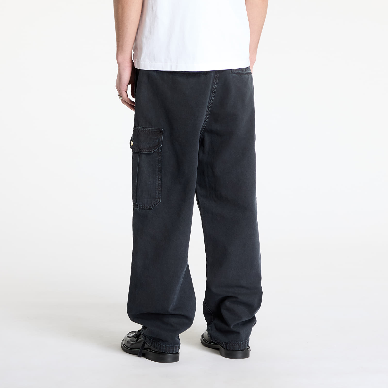 Meeste püksid Carhartt WIP Stanton Cargo Pant UNISEX Black Stone Dyed