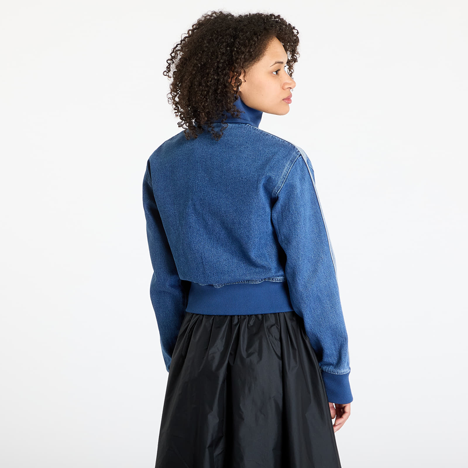 Jakker til kvinder adidas Adicolor Denim Track Top Blue/ Indigo Denim