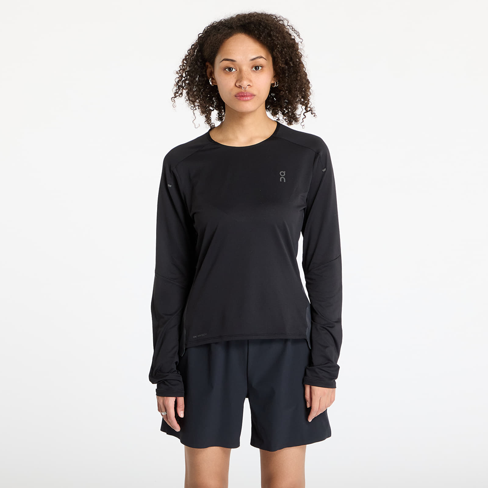 Maglietta On Performance Long Sleeve Tee Black/ Eclipse L