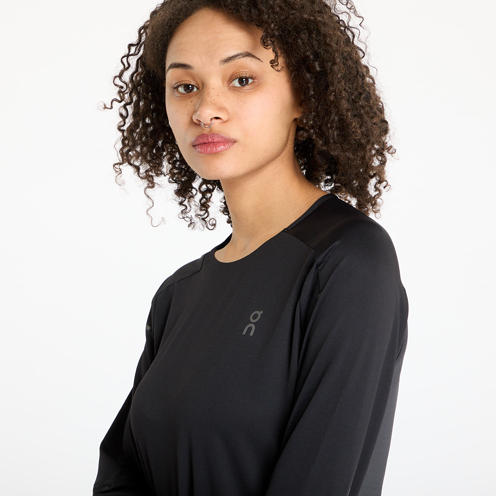 Camisetas On Performance Long-T Black/ Eclipse