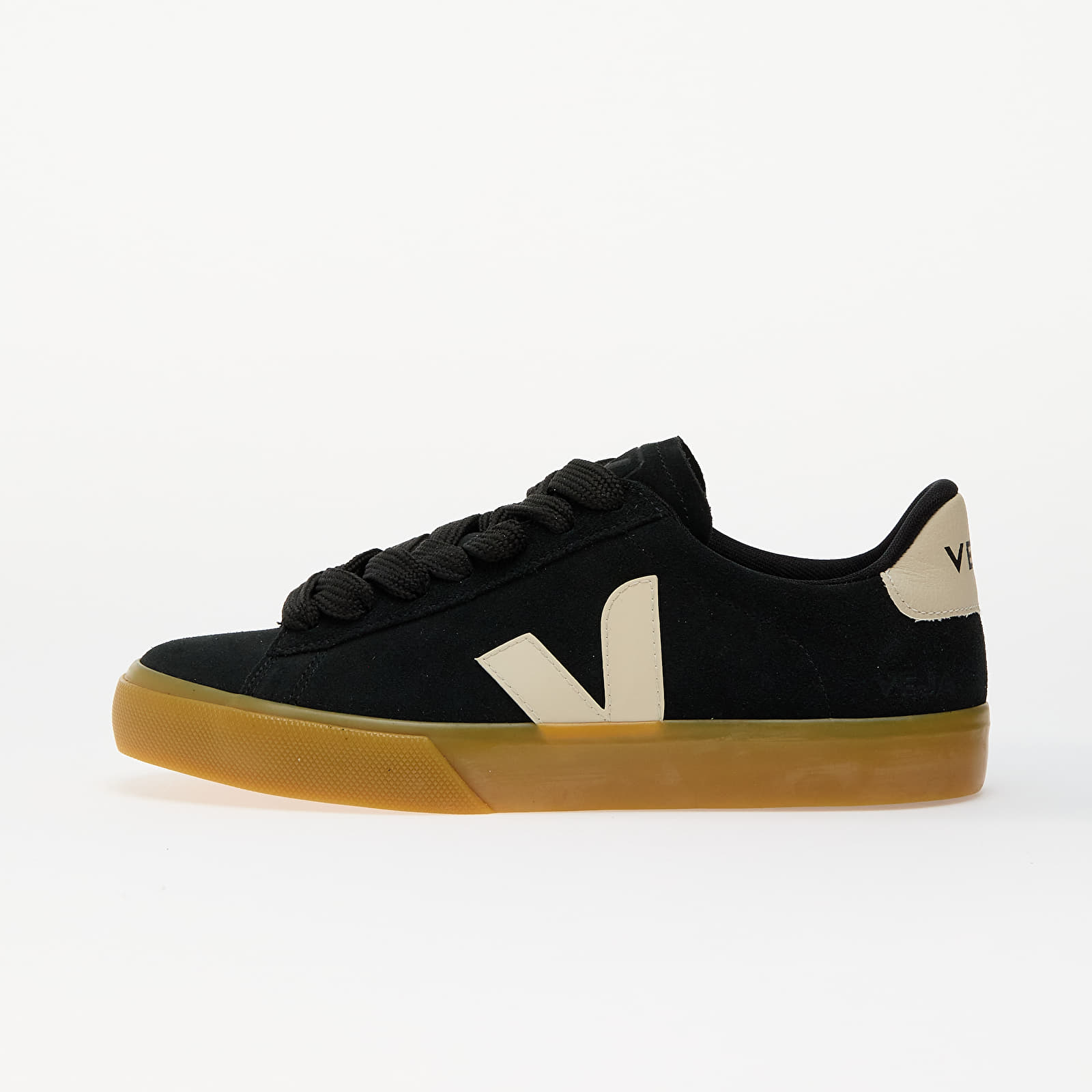Women's sneakers and shoes Veja Campo Bold Suede Black Pierre