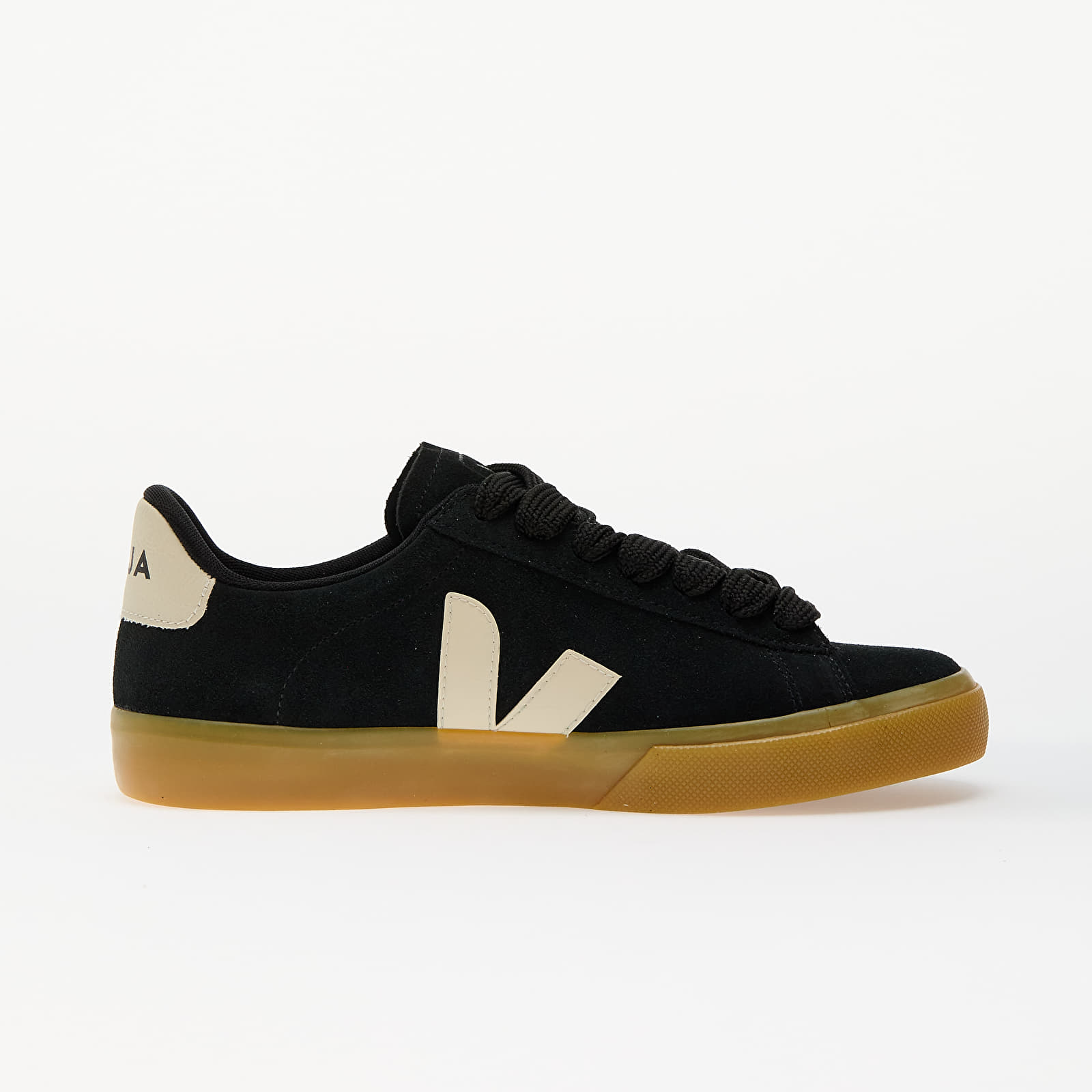 Women's sneakers and shoes Veja Campo Bold Suede Black Pierre