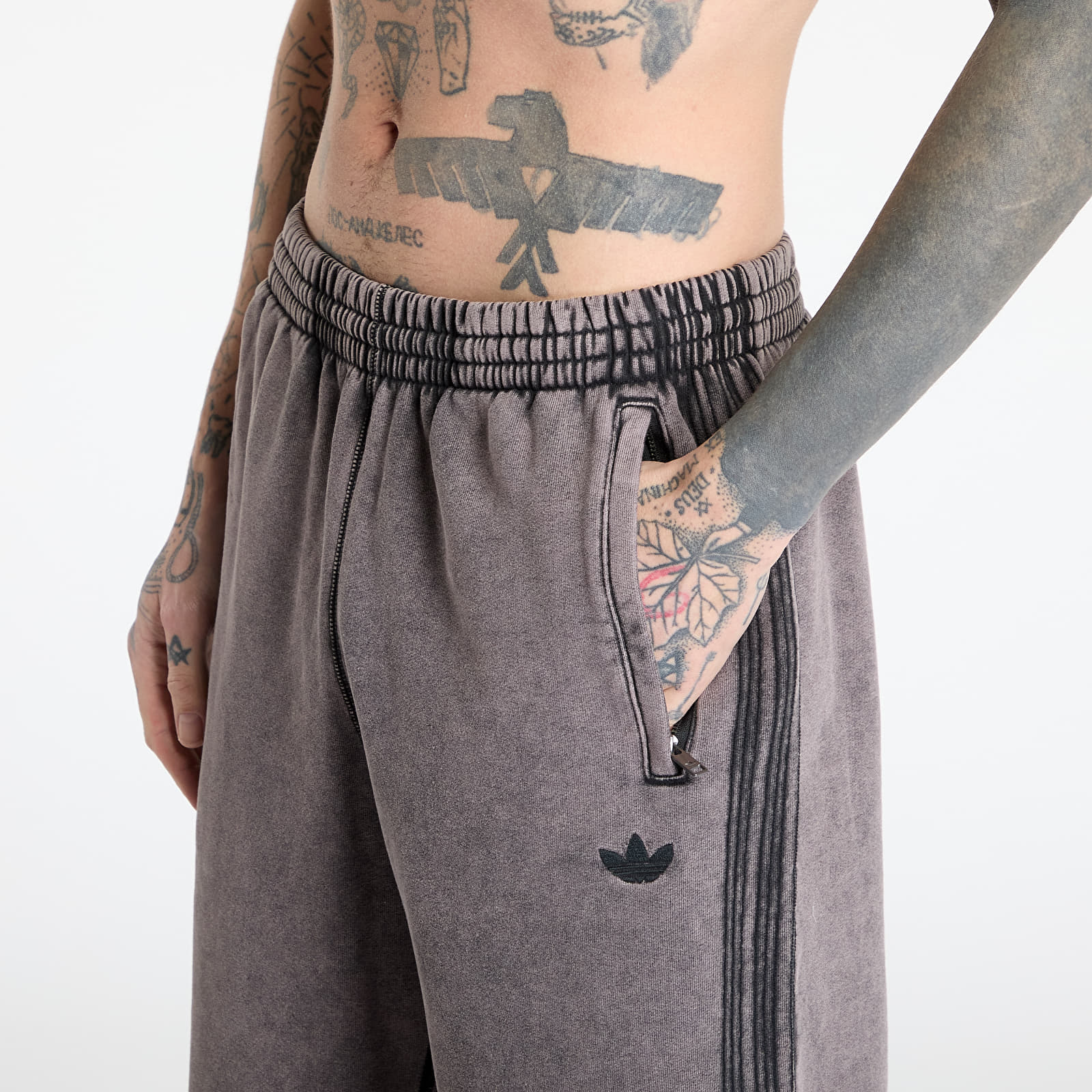 Jogginghosen adidas Premium Essentials Retro Washed Open Hem Pants Black