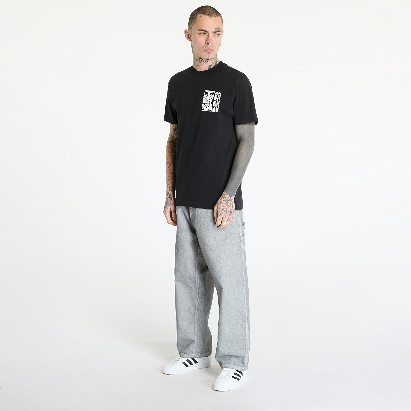 T-Shirts OBEY Icon Split T-Shirt Black