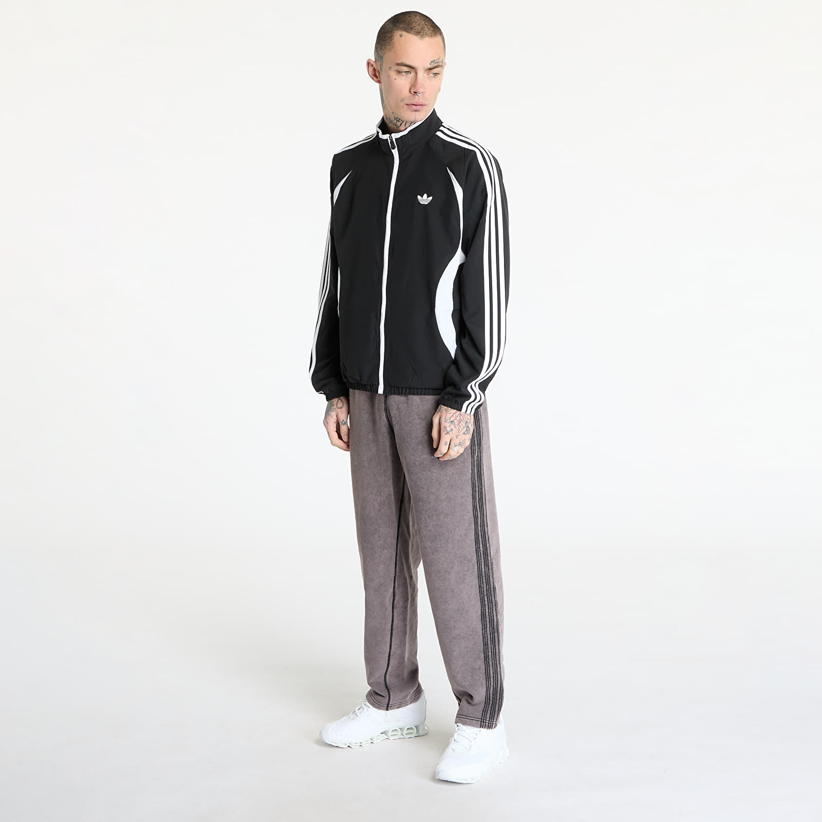 Herrenjacken adidas Adicolor Teamgeist Track Top Black/ White