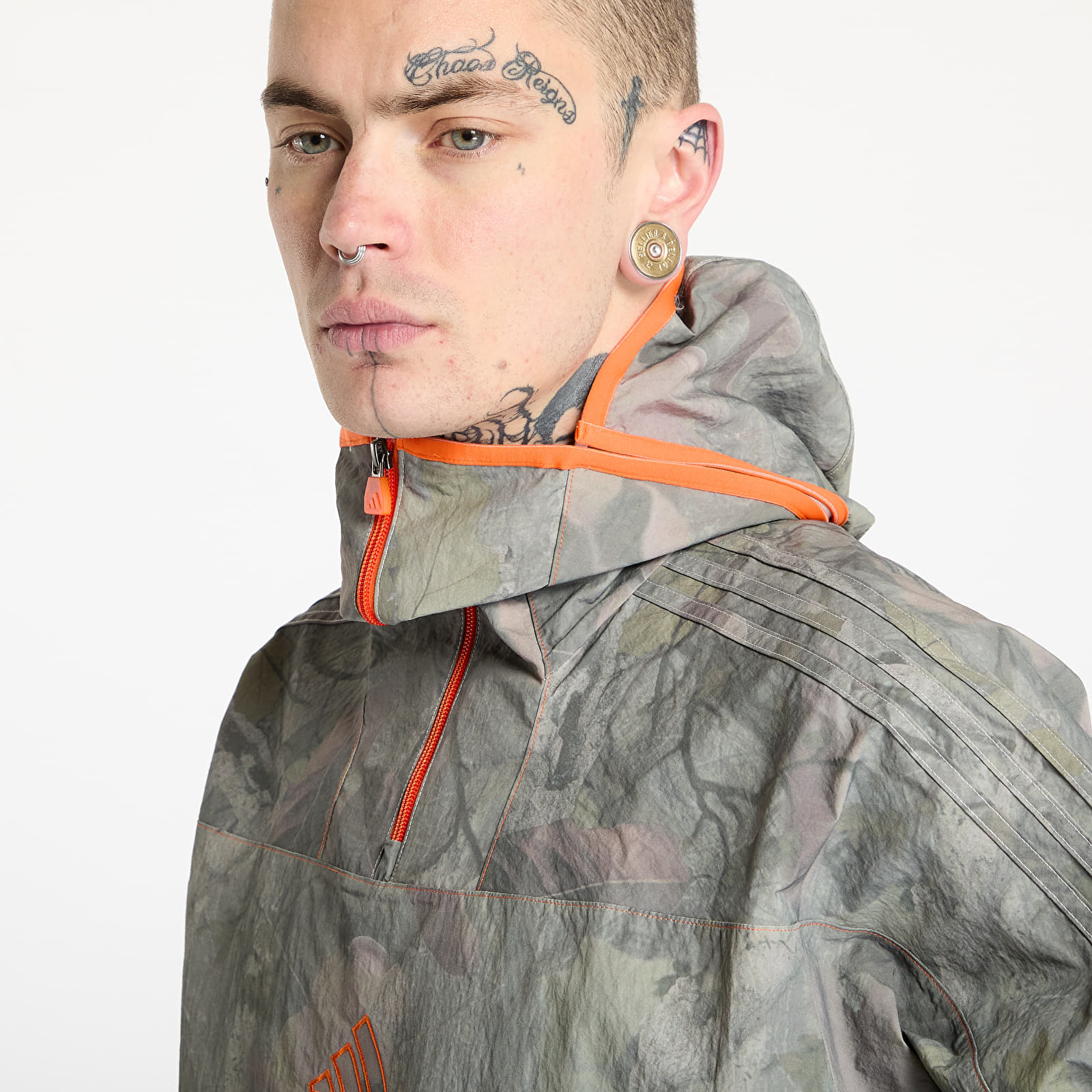 Herrenjacken adidas Camo Jacket Q1 Beige/ Alumina