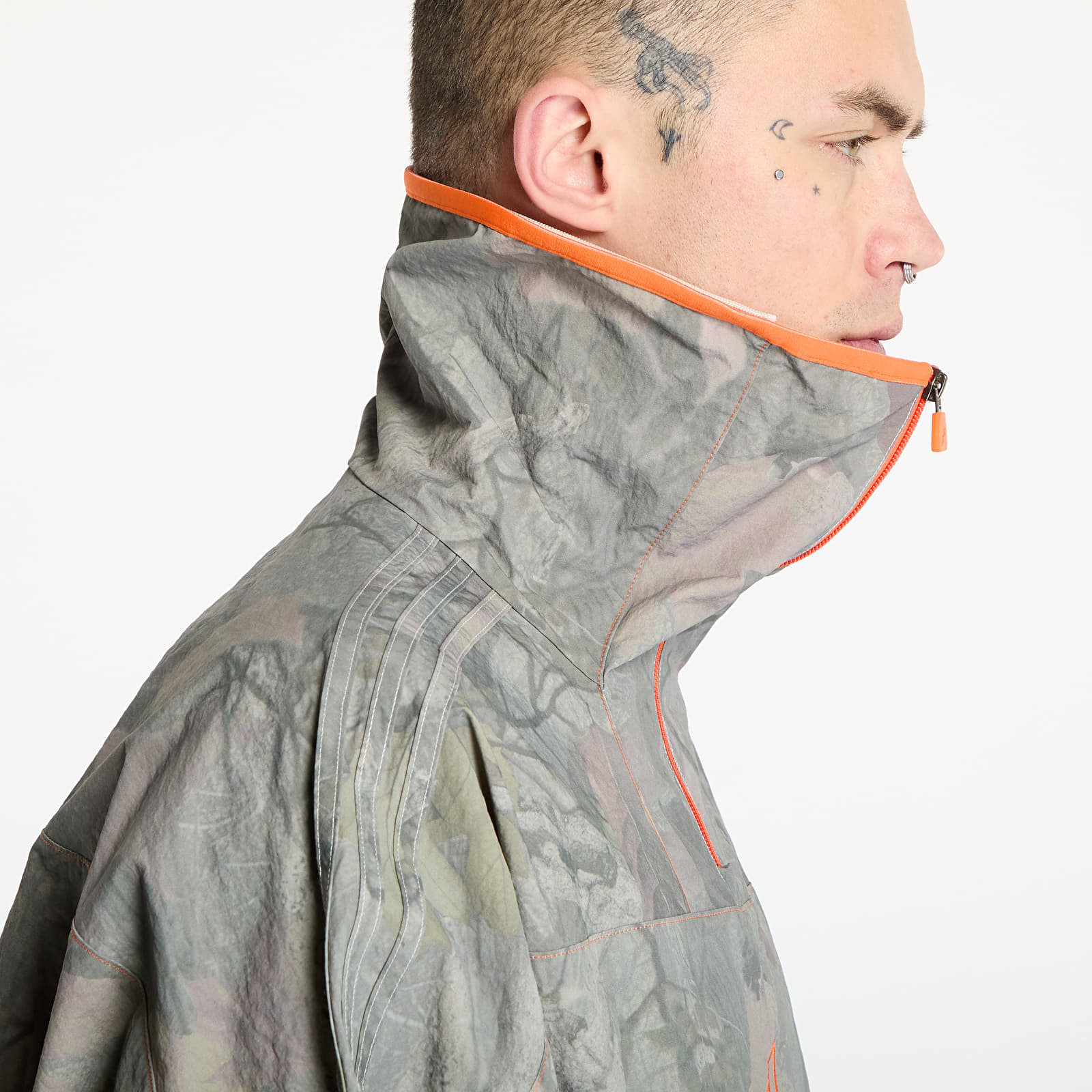 Herrenjacken adidas Camo Jacket Q1 Beige/ Alumina