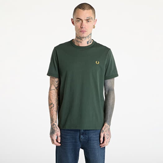 Majica FRED PERRY Ringer T-Shirt Court Green