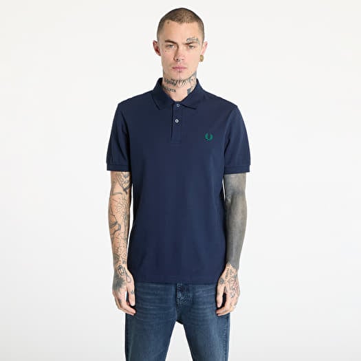 Tričko FRED PERRY The Fred Perry Shirt Dark Carbon/ Label Green