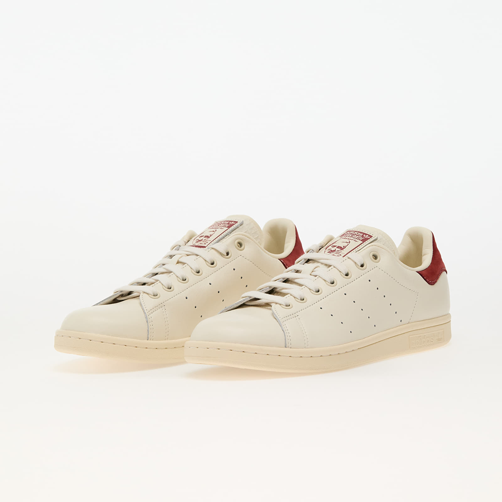Men's sneakers and shoes adidas Stan Smith Off White/ Preloved Ruby/ Crew White