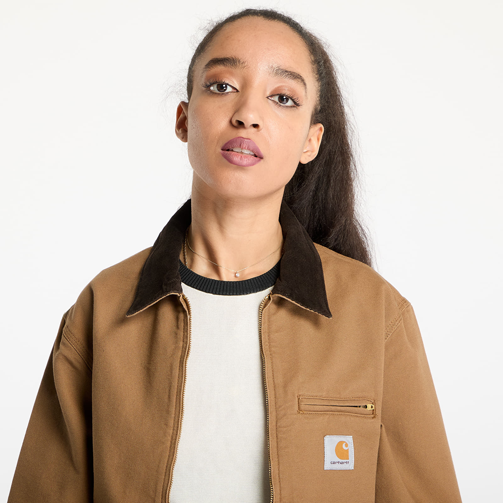 Meeste jakid Carhartt WIP Detroit Jacket UNISEX Hamilton Brown/ Tobacco Rinsed