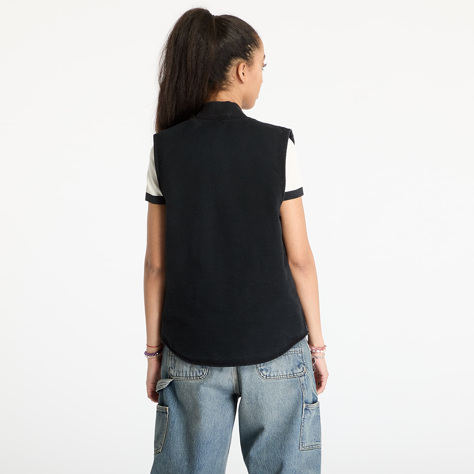 Gilets pour hommes Carhartt WIP Classic Vest UNISEX Black Stone Canvas