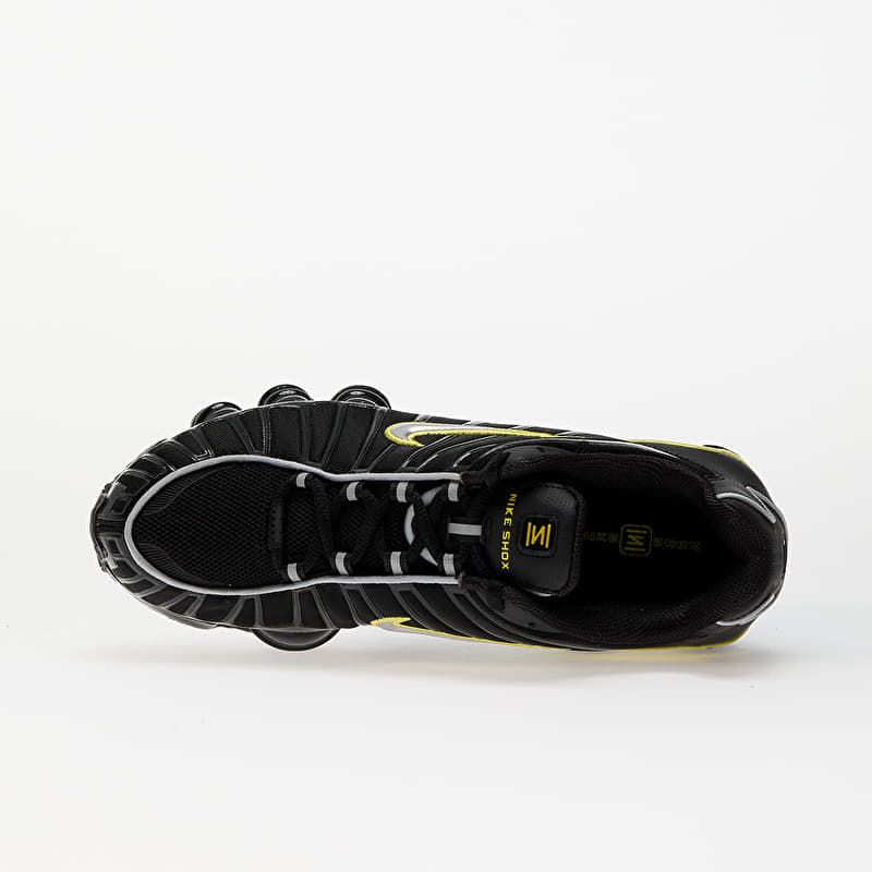 Nike Shox TL Black/ Metallic Silver-Dynamic Yellow | Queens
