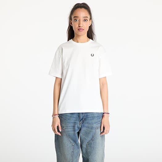 FRED PERRY Crew Neck T-Shirt Snow White