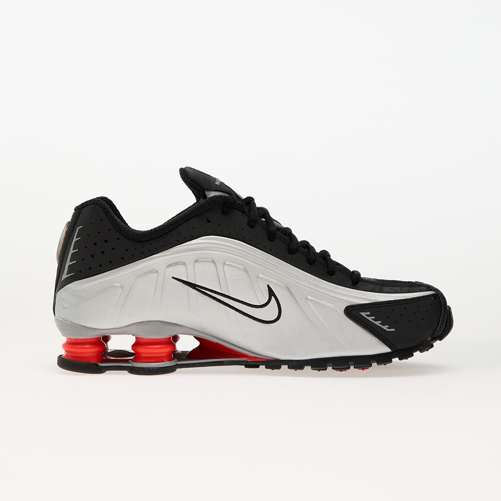 Men's sneakers and shoes Nike Shox R4 Metallic Silver/ Metallic Silver-Black