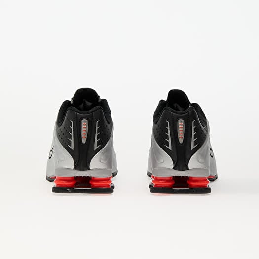 nike shox r4 og black metallic silver