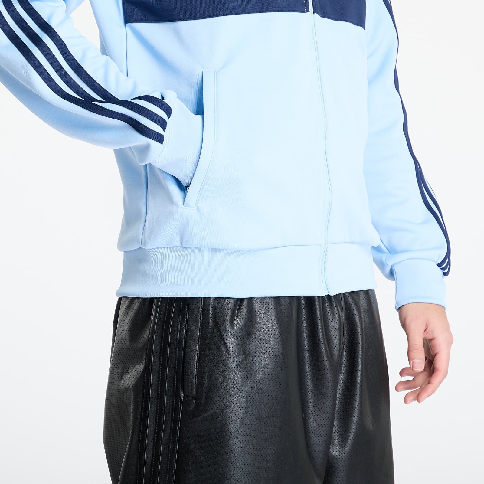 Meeste kampsunid adidas The First Tracktop Clear Sky/ Night Indigo