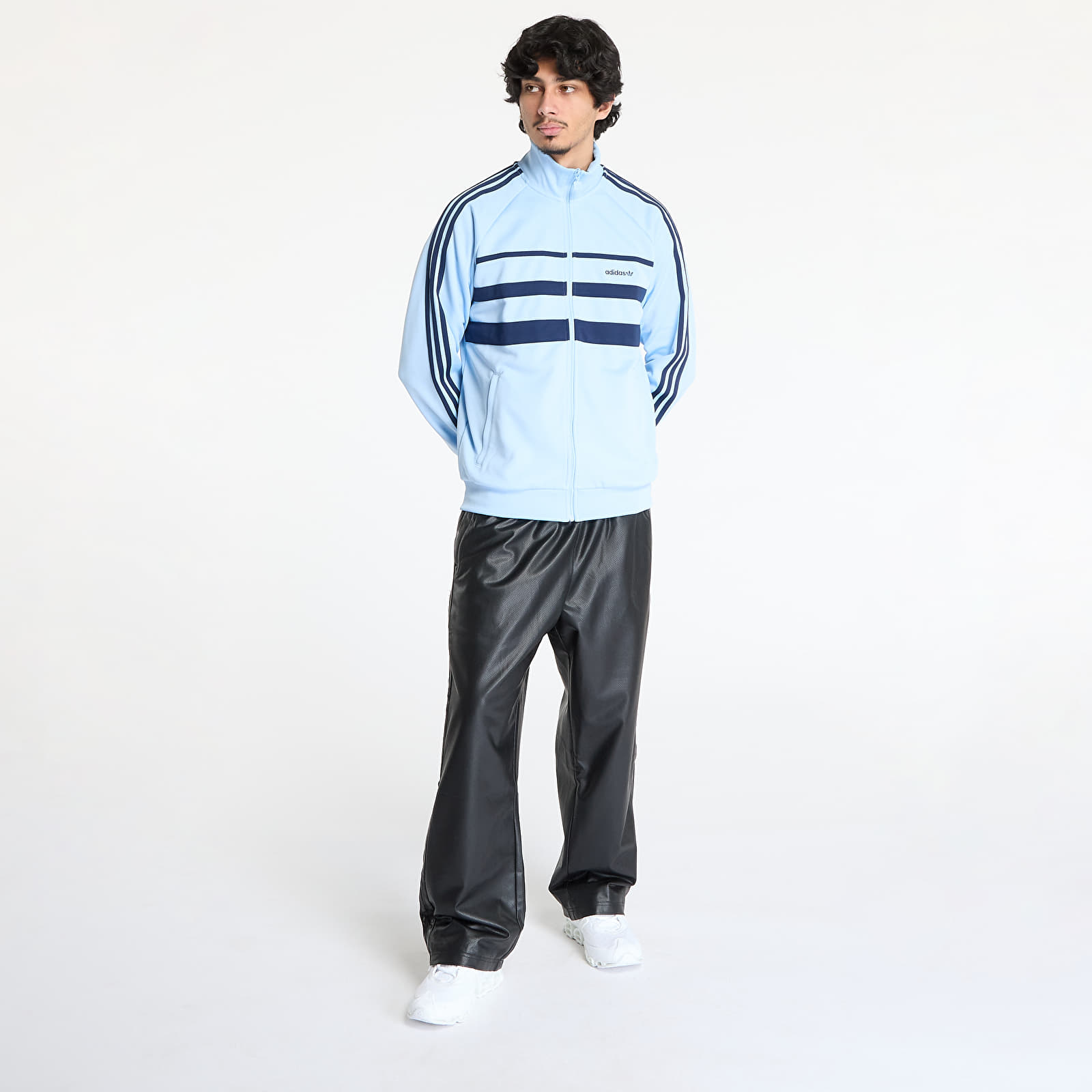 Meeste kampsunid adidas The First Tracktop Clear Sky/ Night Indigo
