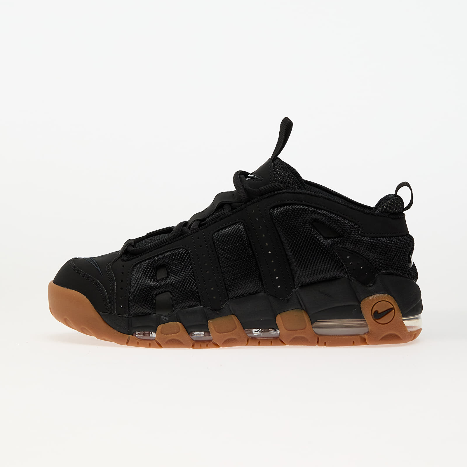 Pánské tenisky a boty Nike Air More Uptempo Low Black/ Black-Gum Med Brown