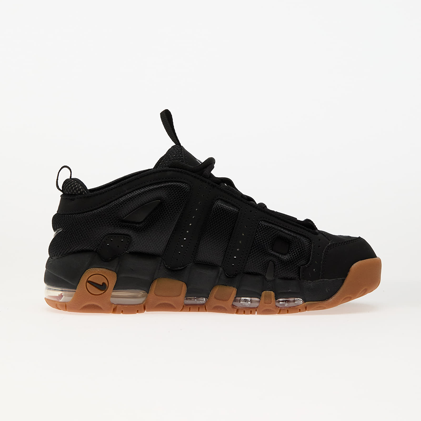 Pánské tenisky a boty Nike Air More Uptempo Low Black/ Black-Gum Med Brown