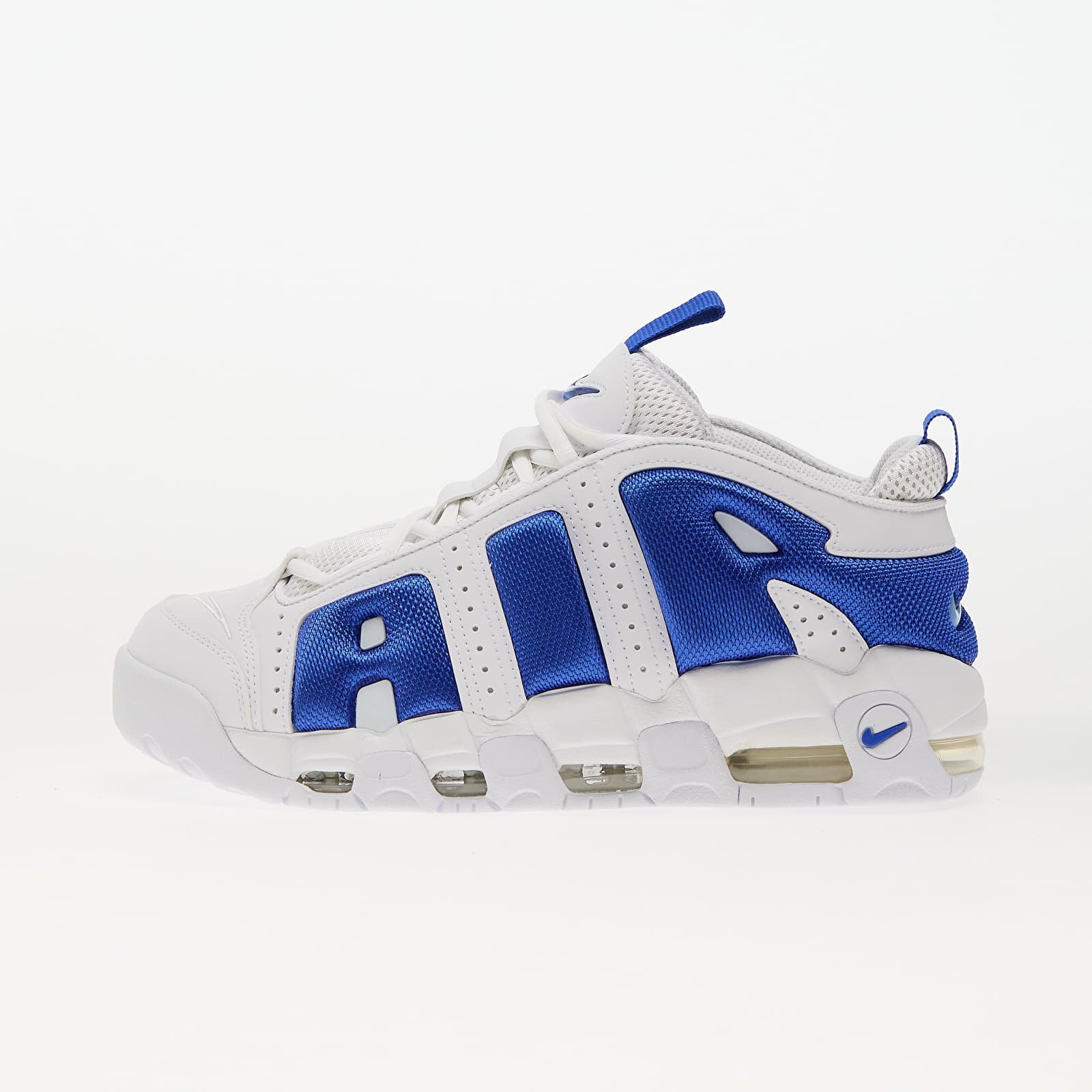 Sneakers og sko til mænd Nike Air More Uptempo Low White/ Hyper Royal-Psychic Blue