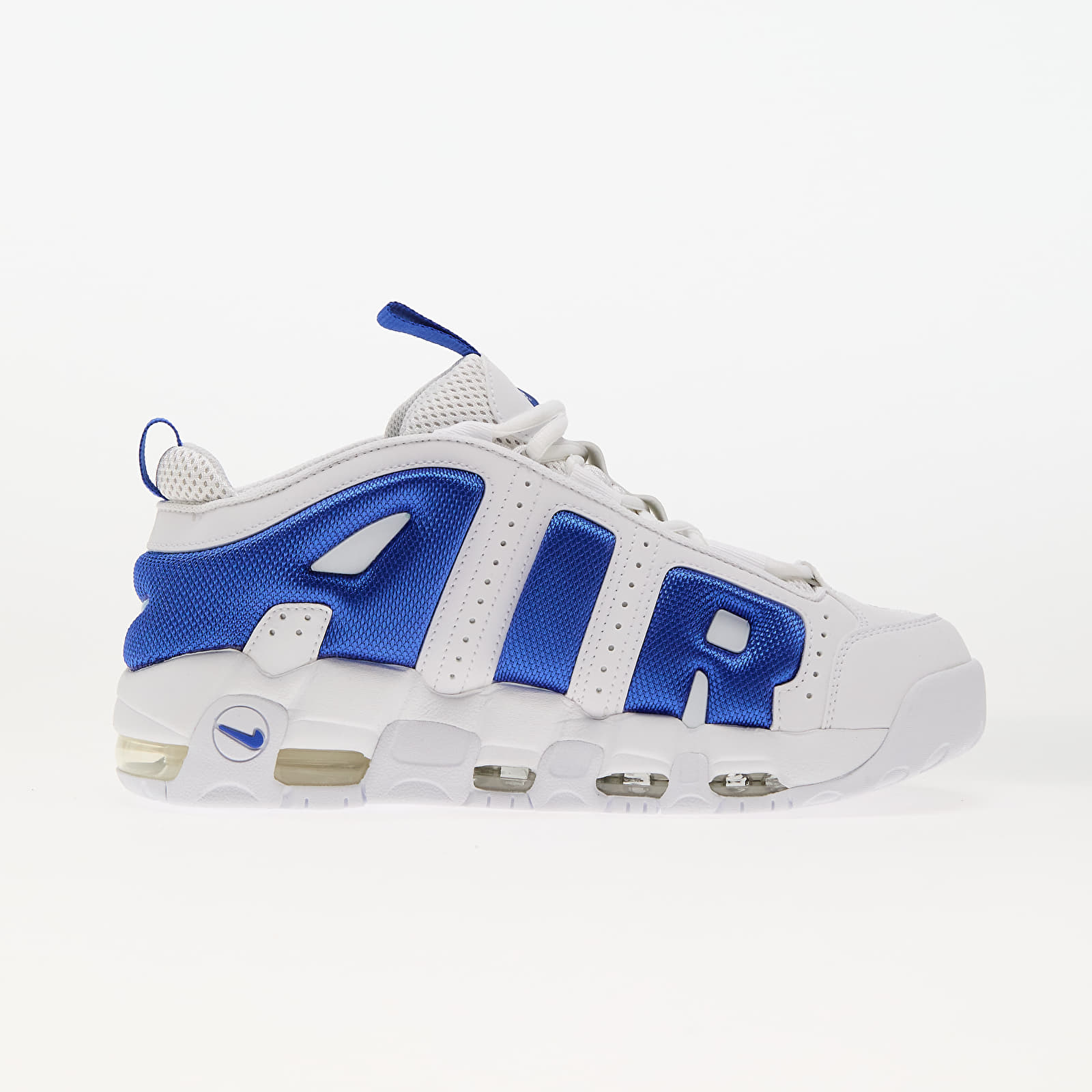 Sneakers og sko til mænd Nike Air More Uptempo Low White/ Hyper Royal-Psychic Blue