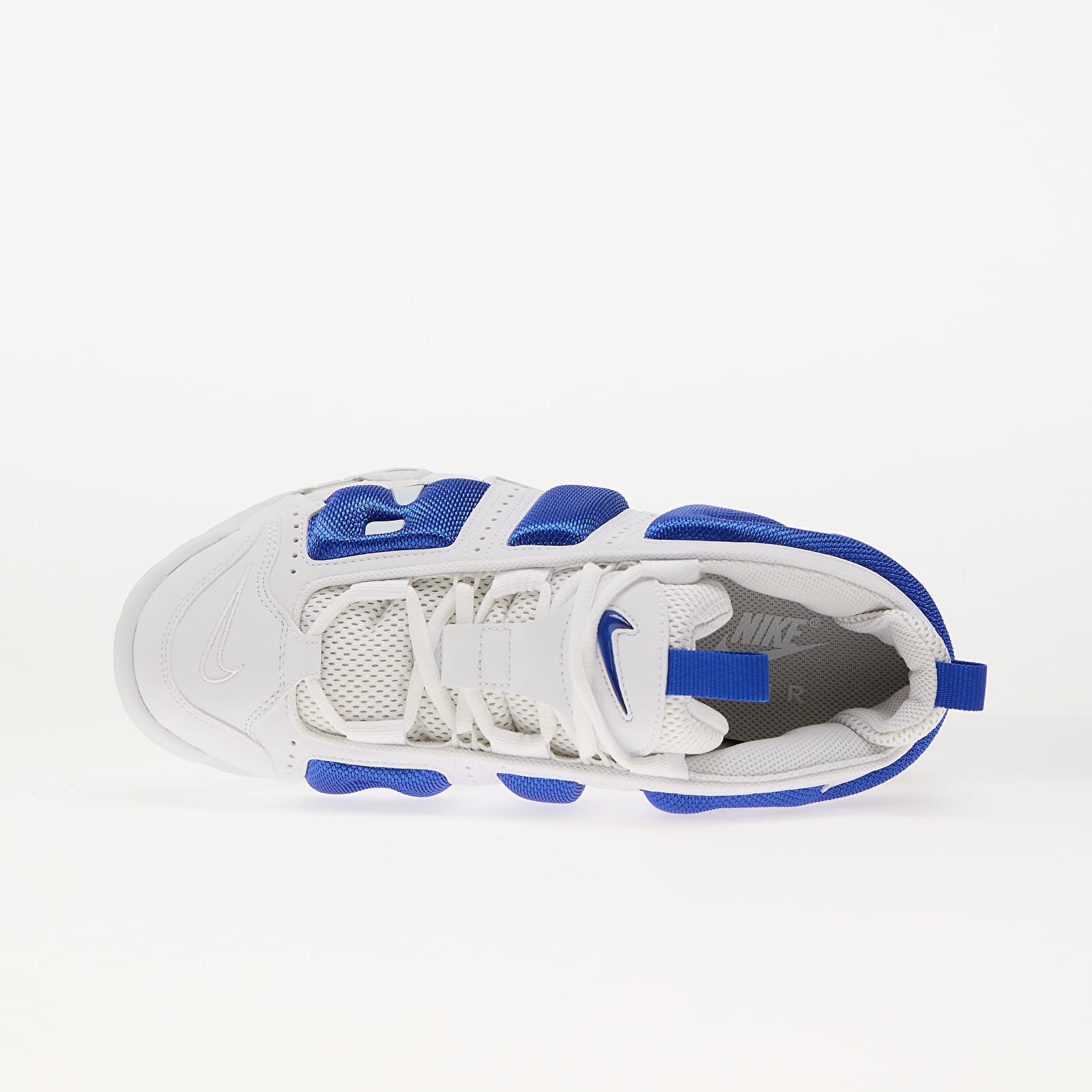 Herensneakers en -schoenen Nike Air More Uptempo Low White/ Hyper Royal-Psychic Blue