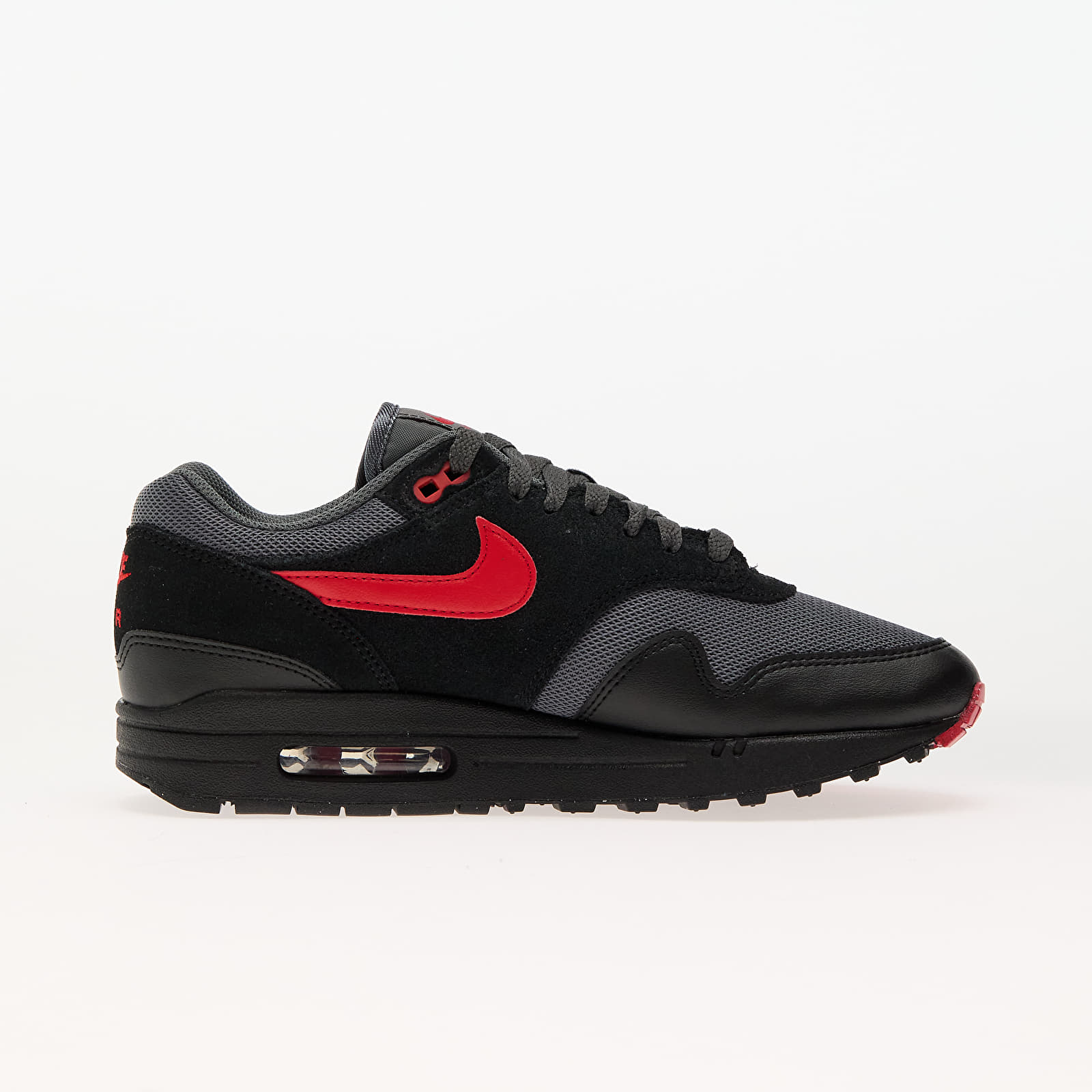 Sneakers og sko til mænd Nike Air Max 1 Essential Black/ University Red-Iron Grey