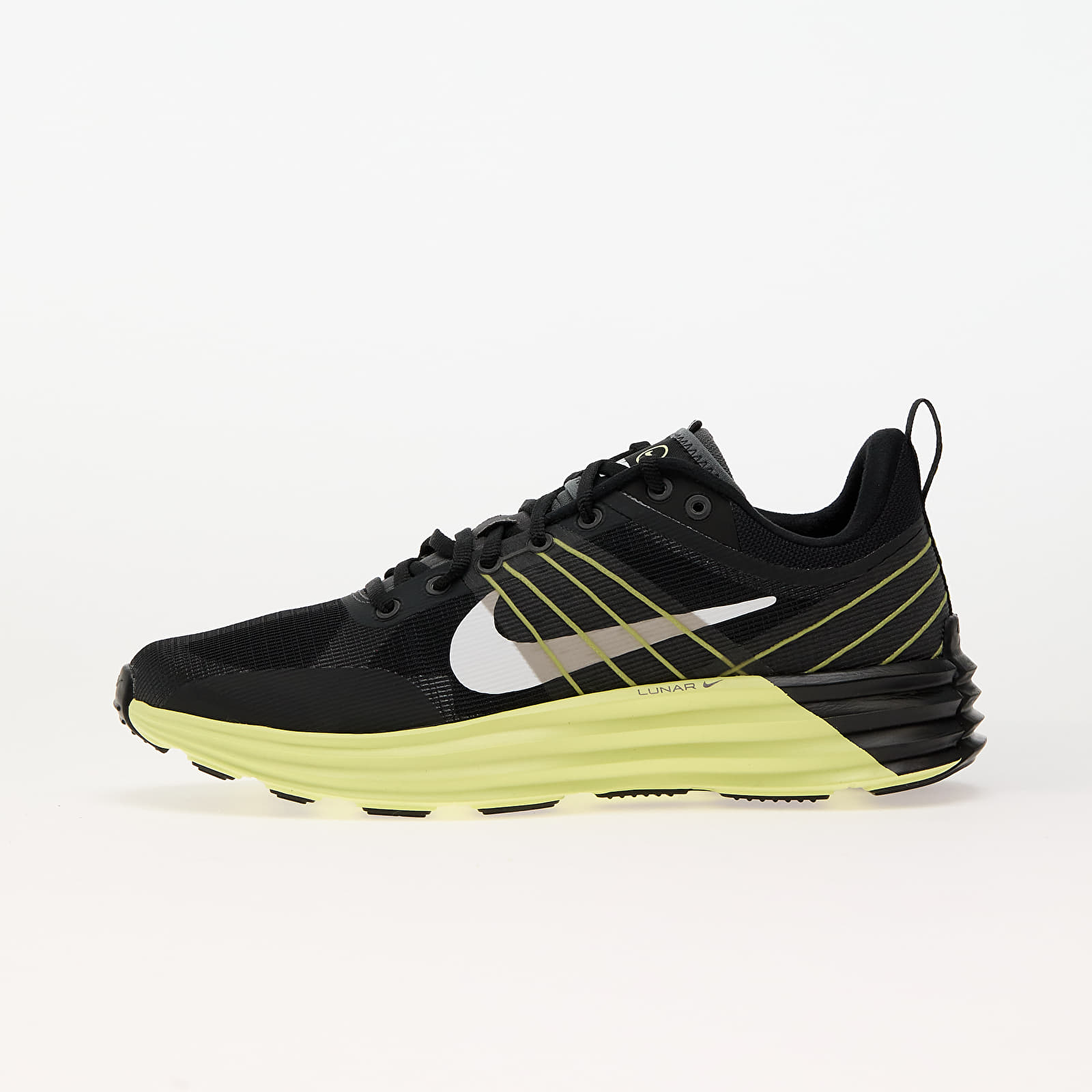 Sneakers og sko til mænd Nike Lunar Roam Black/ White-Iron Grey-Lt Lemon Twist