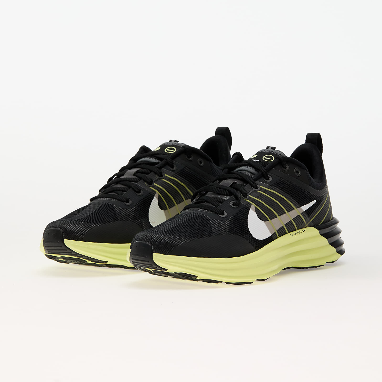 Sneakers og sko til mænd Nike Lunar Roam Black/ White-Iron Grey-Lt Lemon Twist