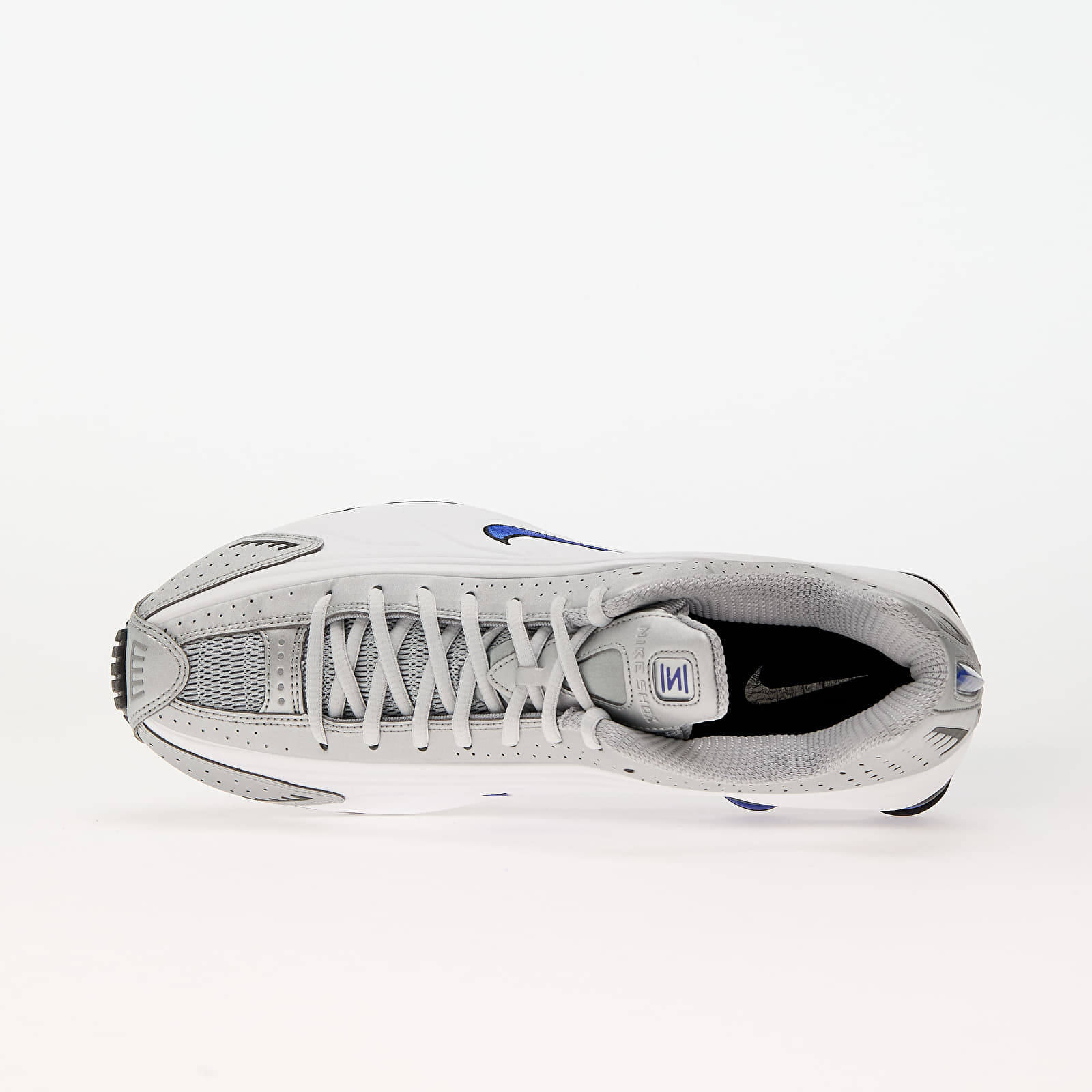 Zapatillas Hombre Nike Shox R4 White/ Metallic Silver-Racer Blue