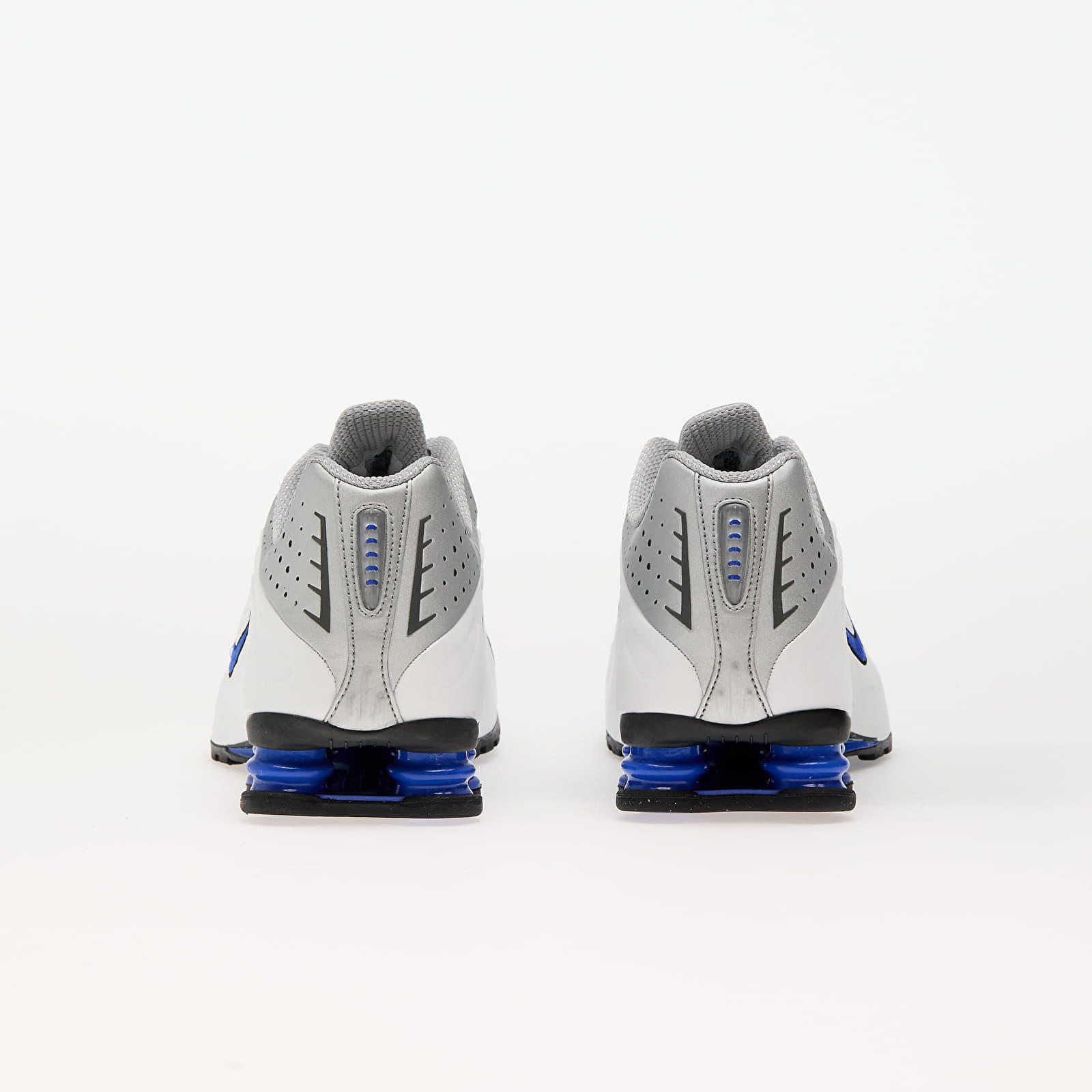 Zapatillas Hombre Nike Shox R4 White/ Metallic Silver-Racer Blue