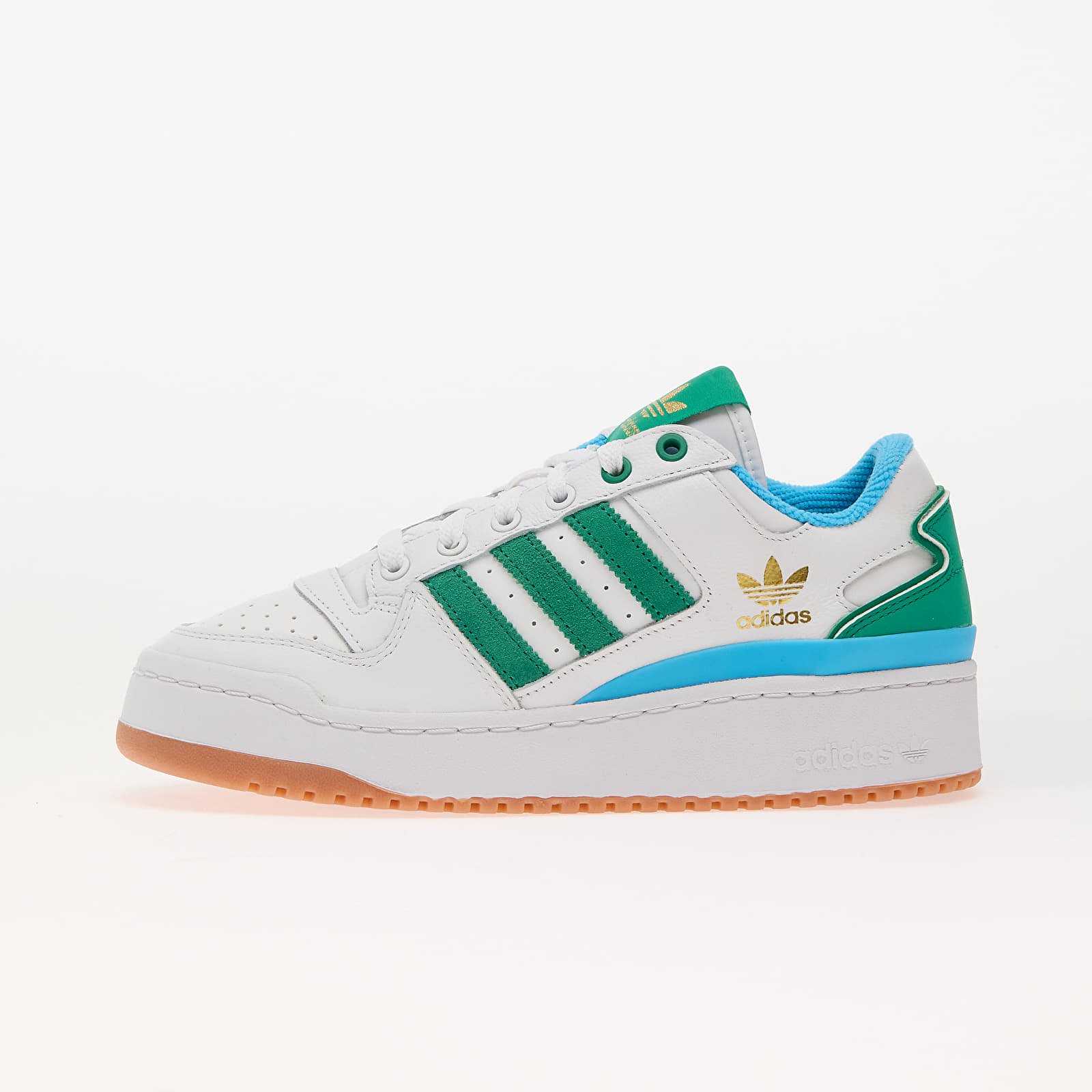 Women's sneakers and shoes adidas Forum Bold Stripes Ftw White/ Court Green/ Sky Rust