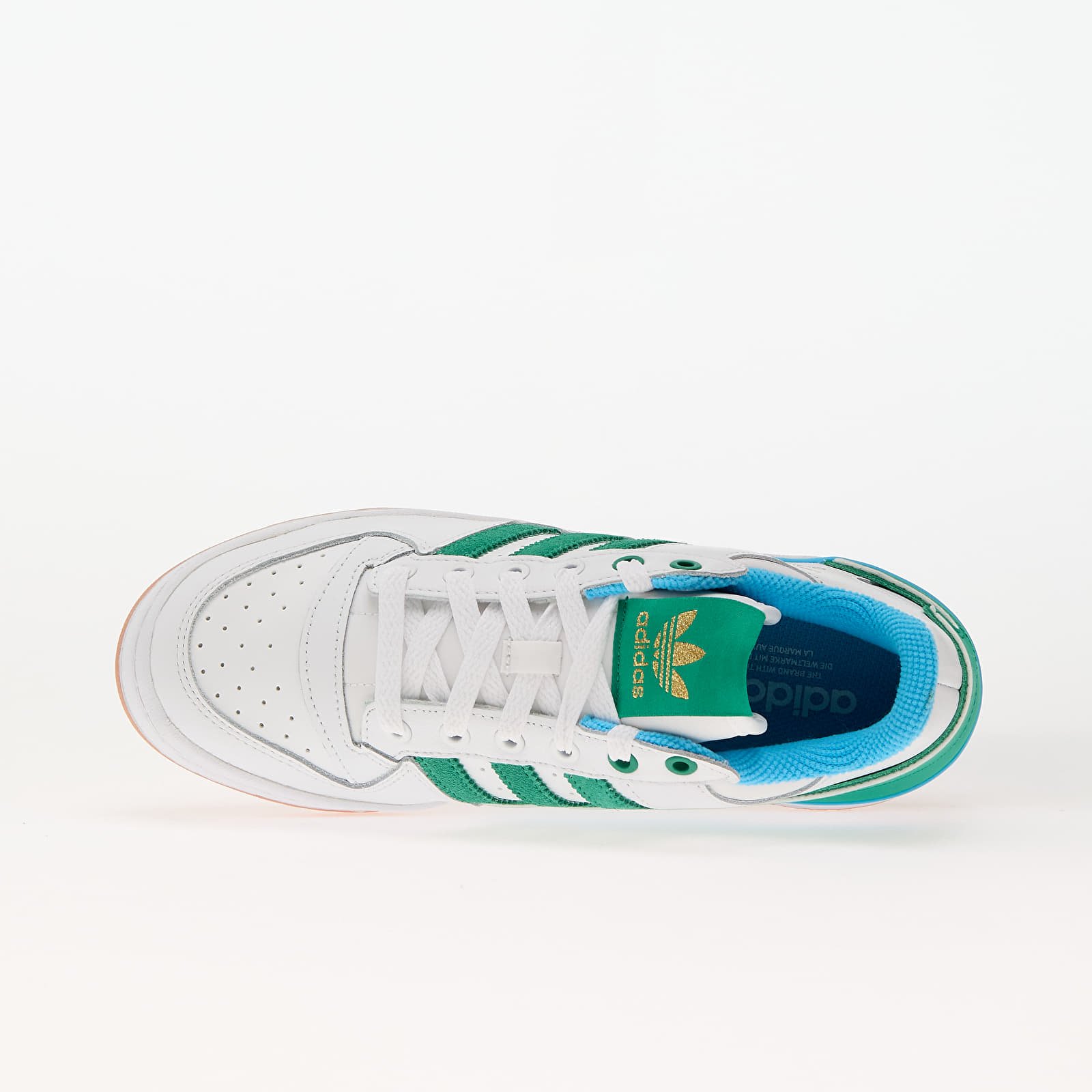 Dámske tenisky a obuv adidas Forum Bold Stripes Ftw White/ Court Green/ Sky Rust