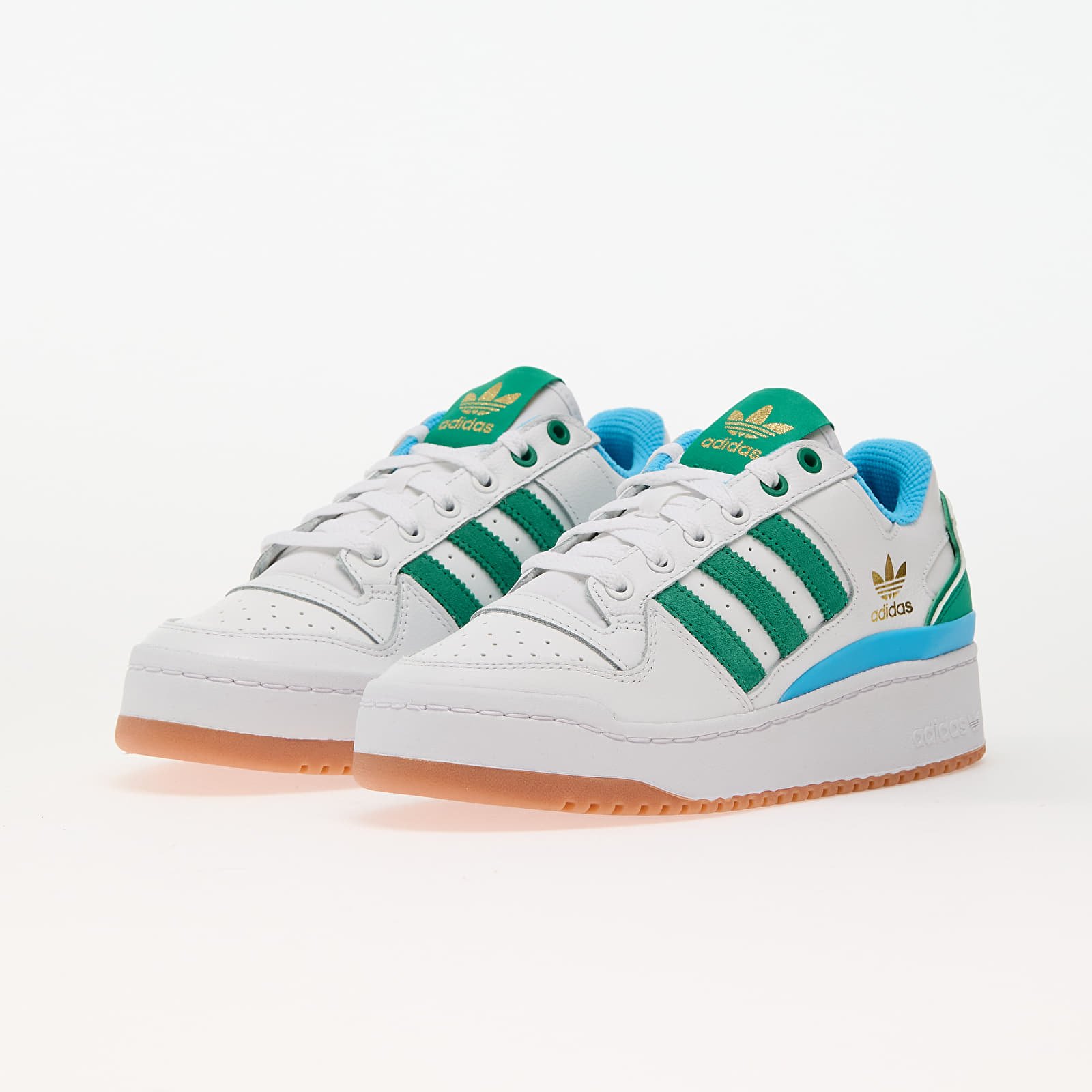 Ženske superge in čevlji adidas Forum Bold Stripes Ftw White/ Court Green/ Sky Rust