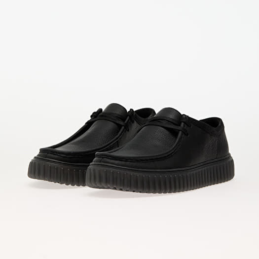 Clarks Torhill Lo Black Leather | Queens display picture 3