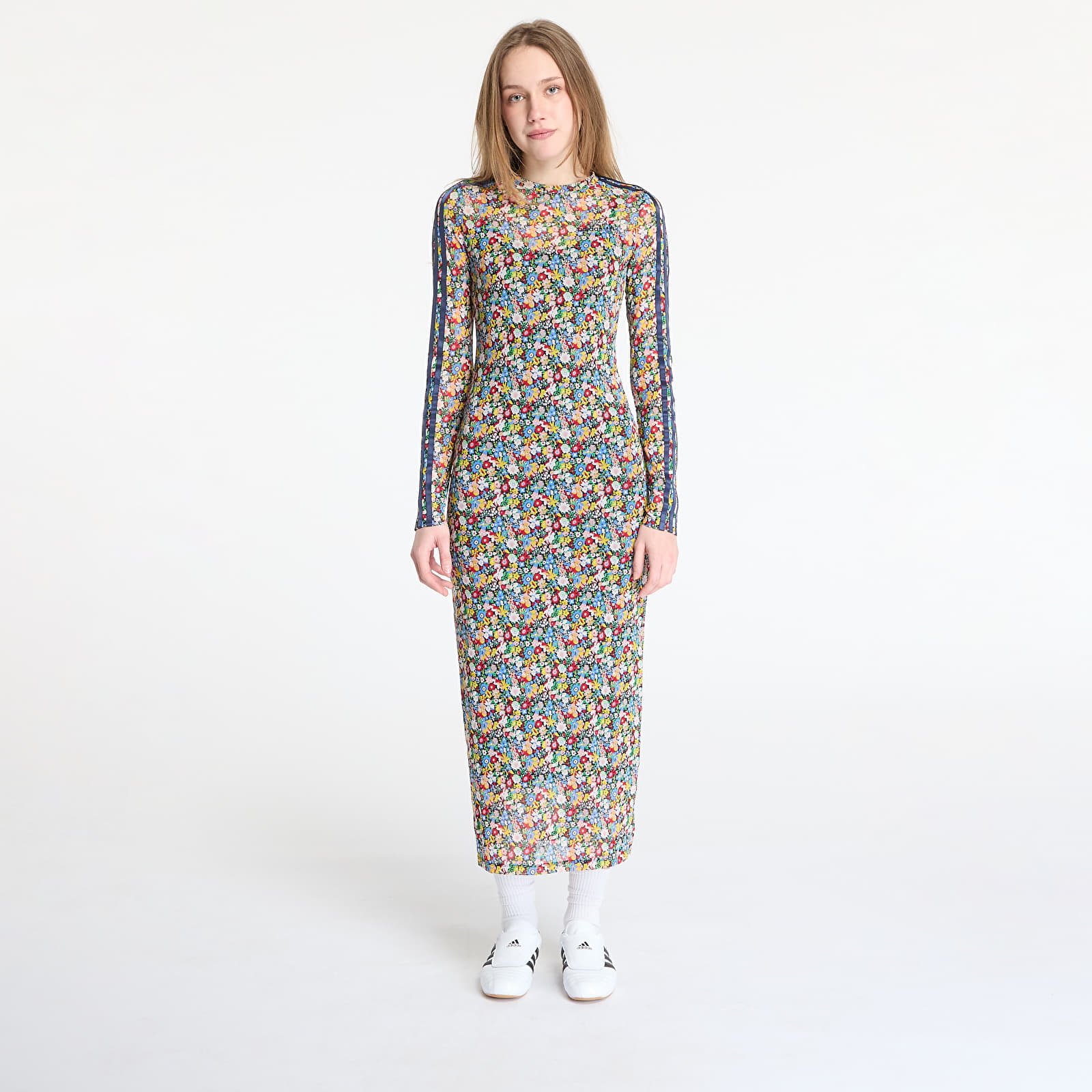  Jurken adidas Originals X Liberty London Maxi Dress Multicolor/ Night Indigo