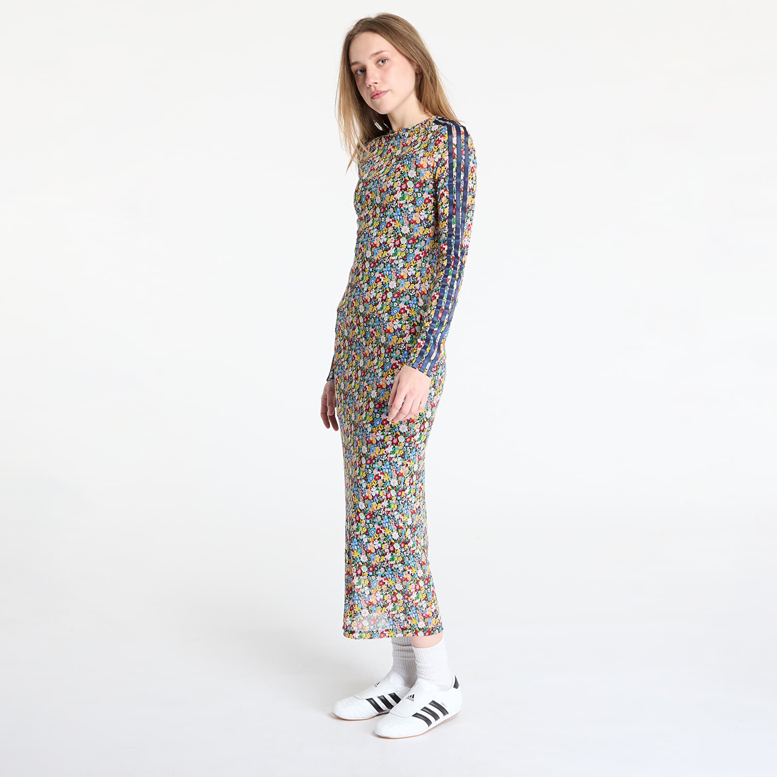  Jurken adidas Originals X Liberty London Maxi Dress Multicolor/ Night Indigo
