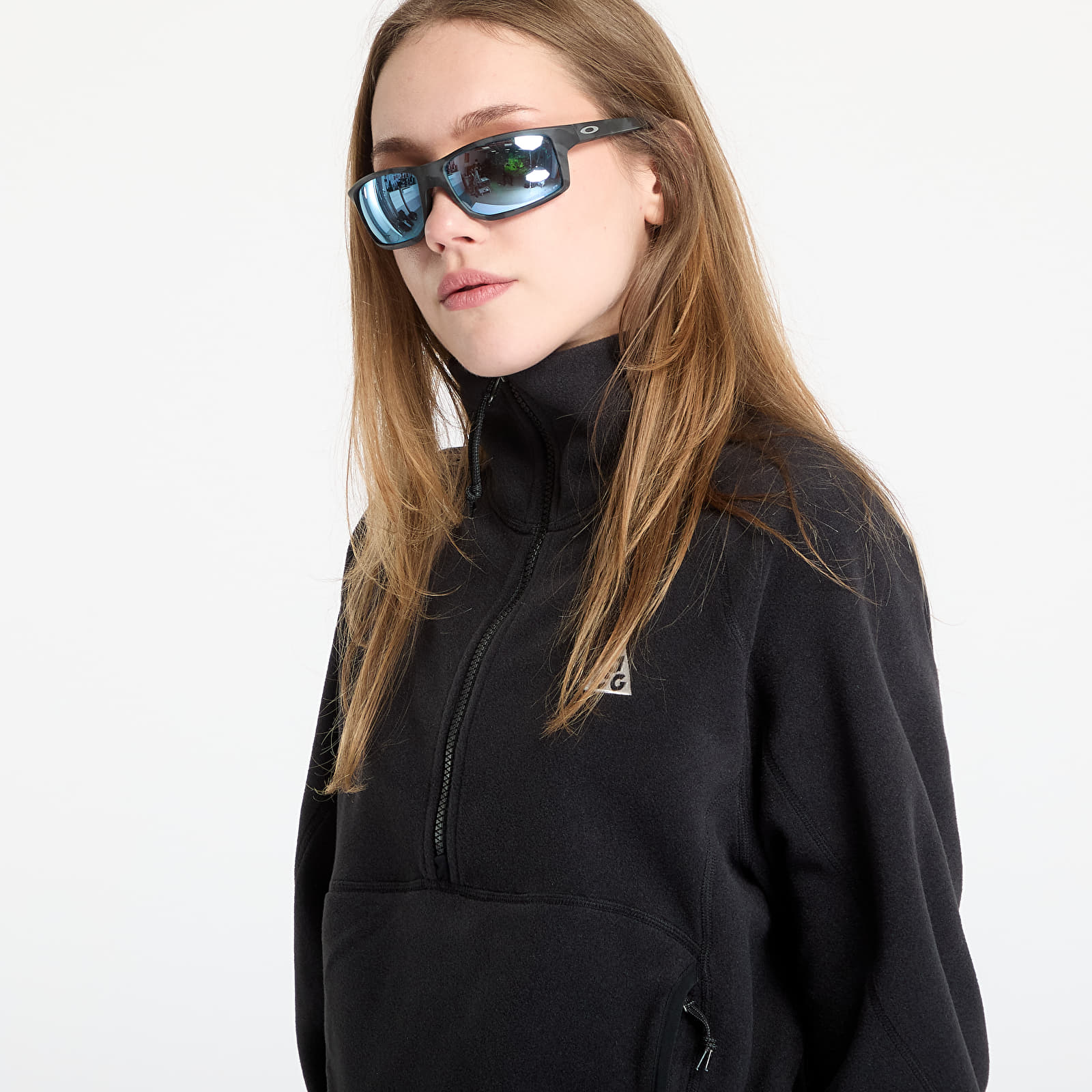 Hanorace Nike ACG "Wolf Tree" Women's 1/2-Zip Top Black/ Anthracite/ Summit White