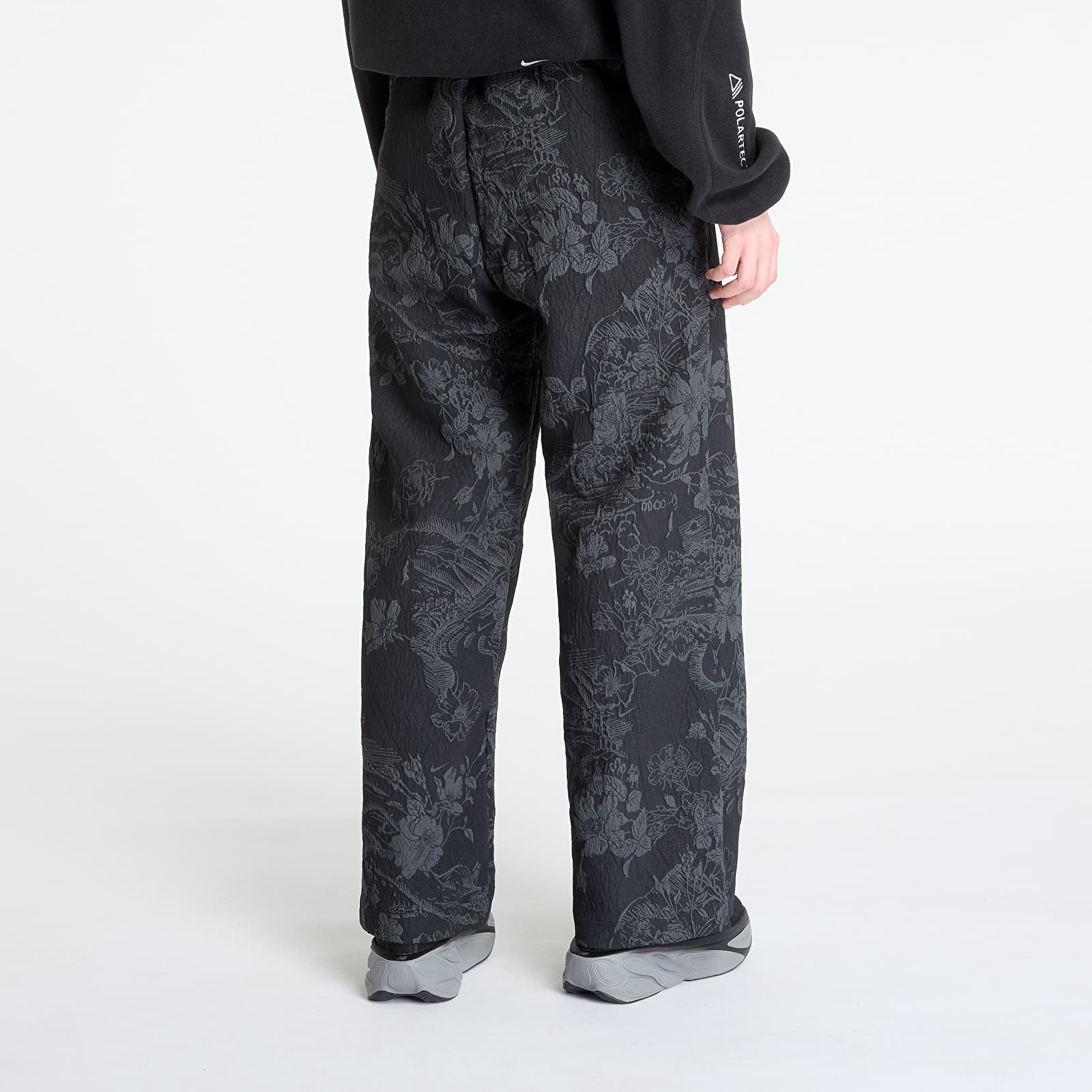Kelnės Nike Sportswear Collection Women's Mid-Rise Jacquard Track Pants Black/ Anthracite/ Black