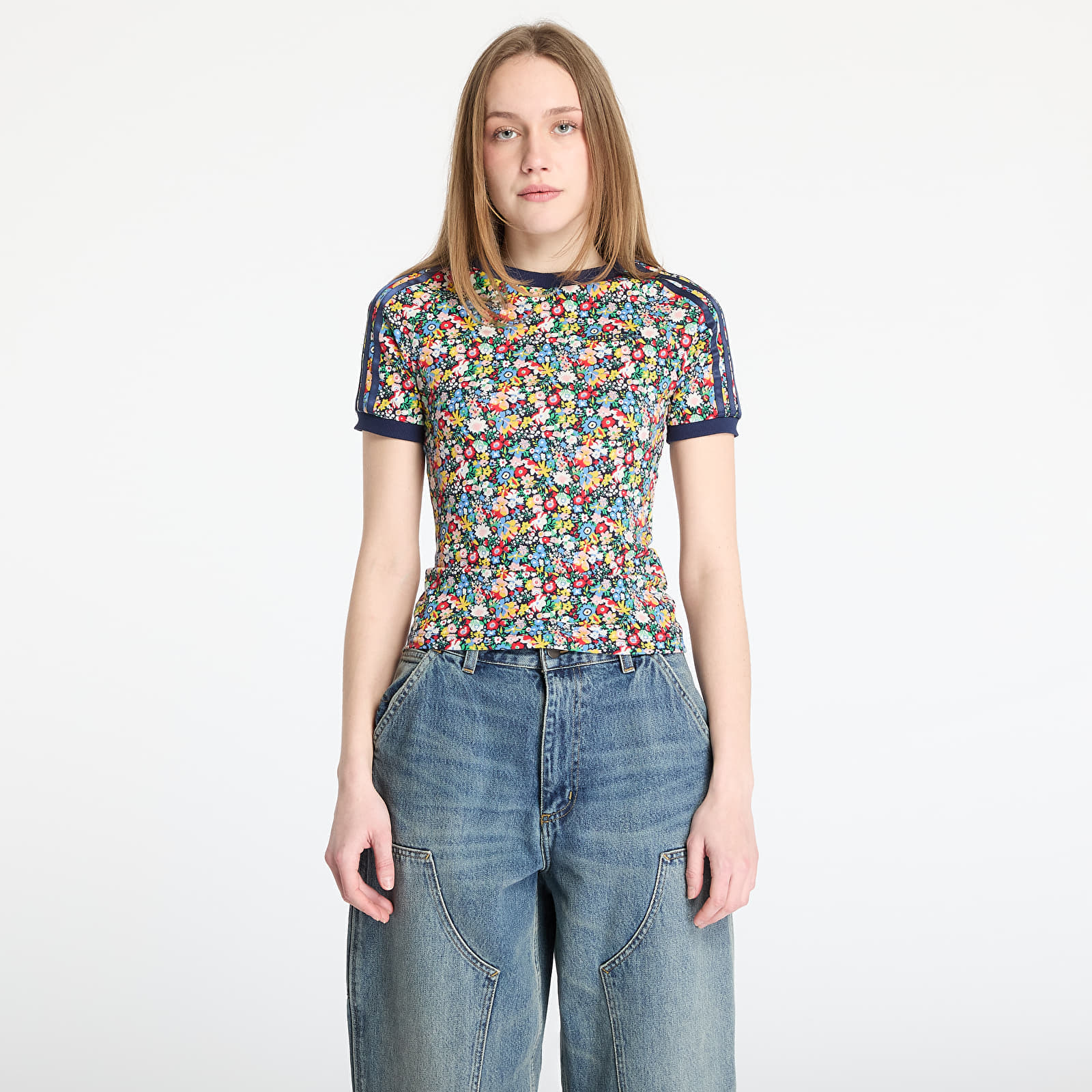 T-shirt adidas Originals X Liberty London Cali Tee Multicolor/ Night Indigo L