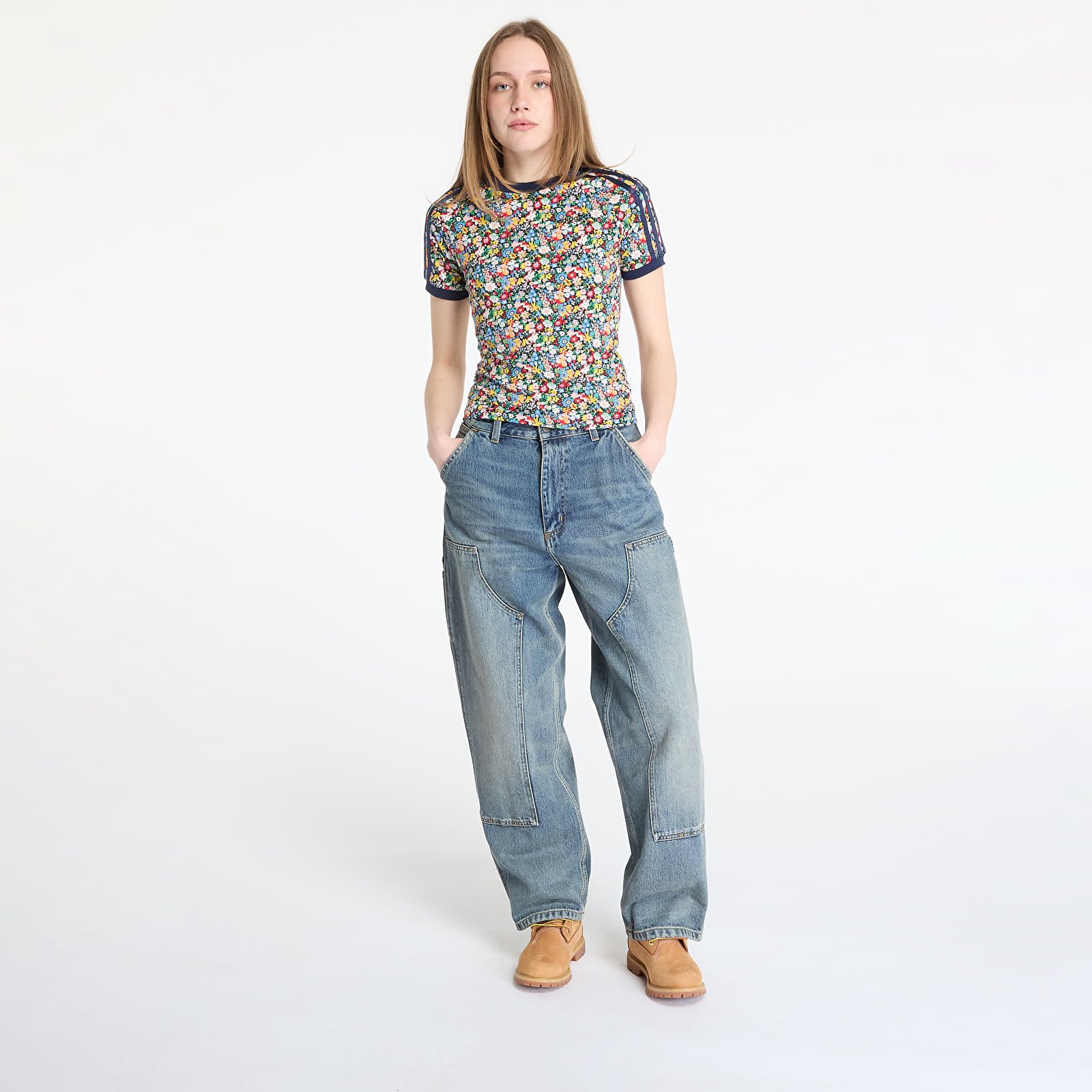 T-shirts adidas Originals X Liberty London Cali Tee Multicolor/ Night Indigo