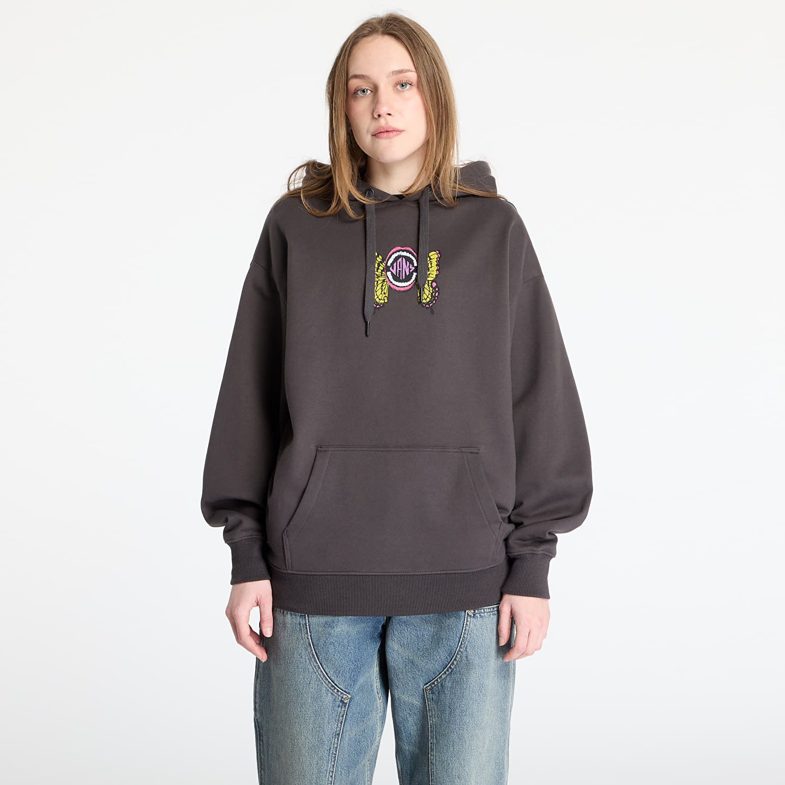 Sweatshirts für Frauen Vans Ethereal Os Po Black White