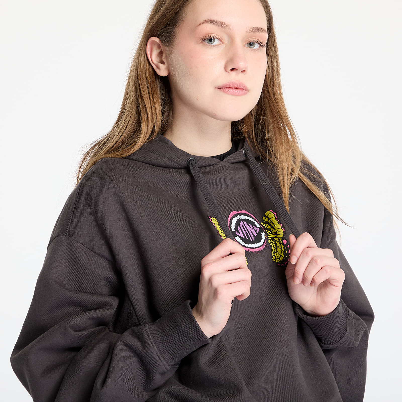 Sweatshirts für Frauen Vans Ethereal Os Po Black White