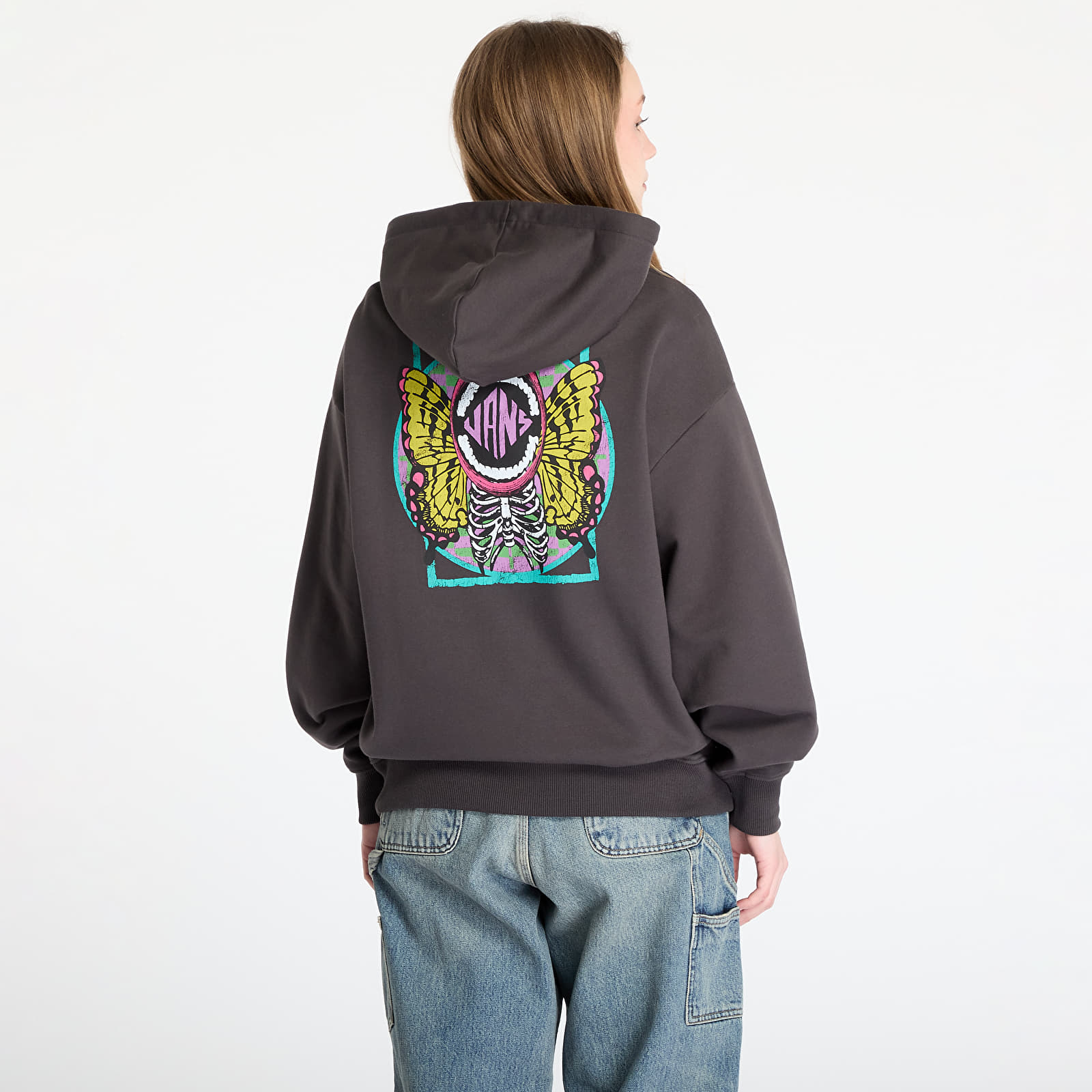 Sweatshirts für Frauen Vans Ethereal Os Po Black White
