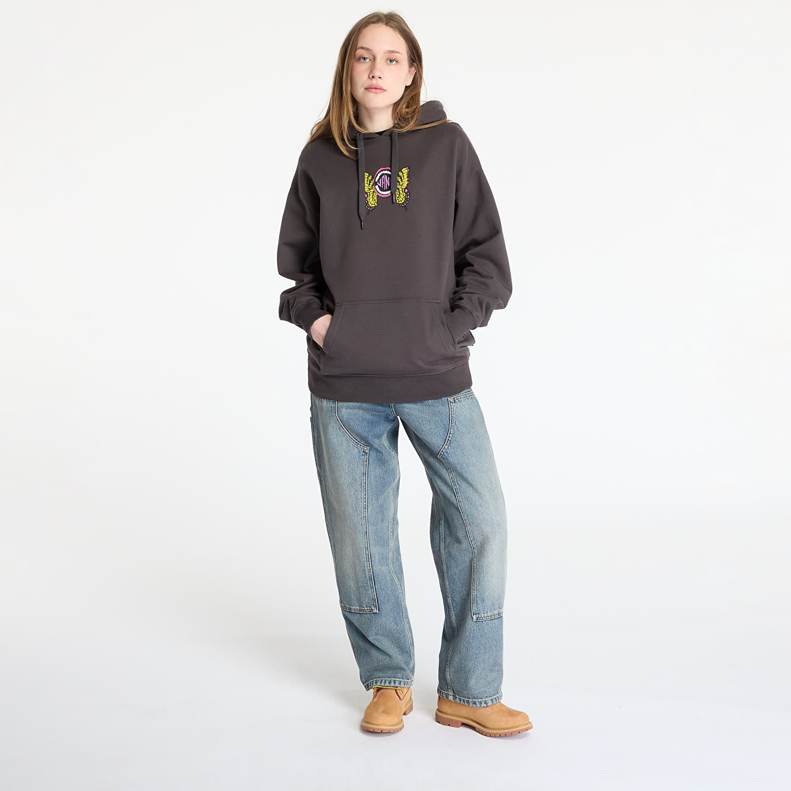 Sweatshirts für Frauen Vans Ethereal Os Po Black White