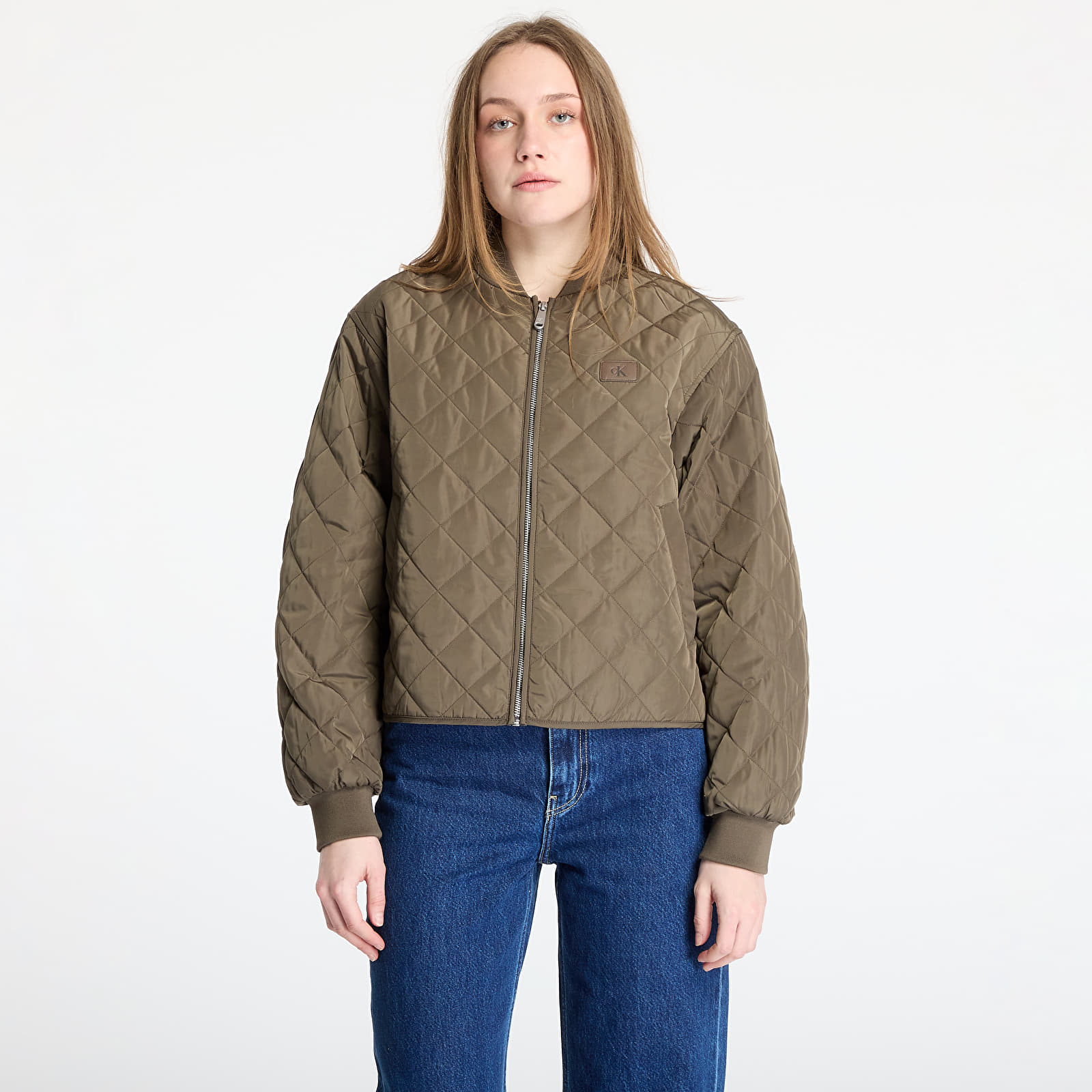 Dámske bundy Calvin Klein Jeans Quilted Jacket Gray