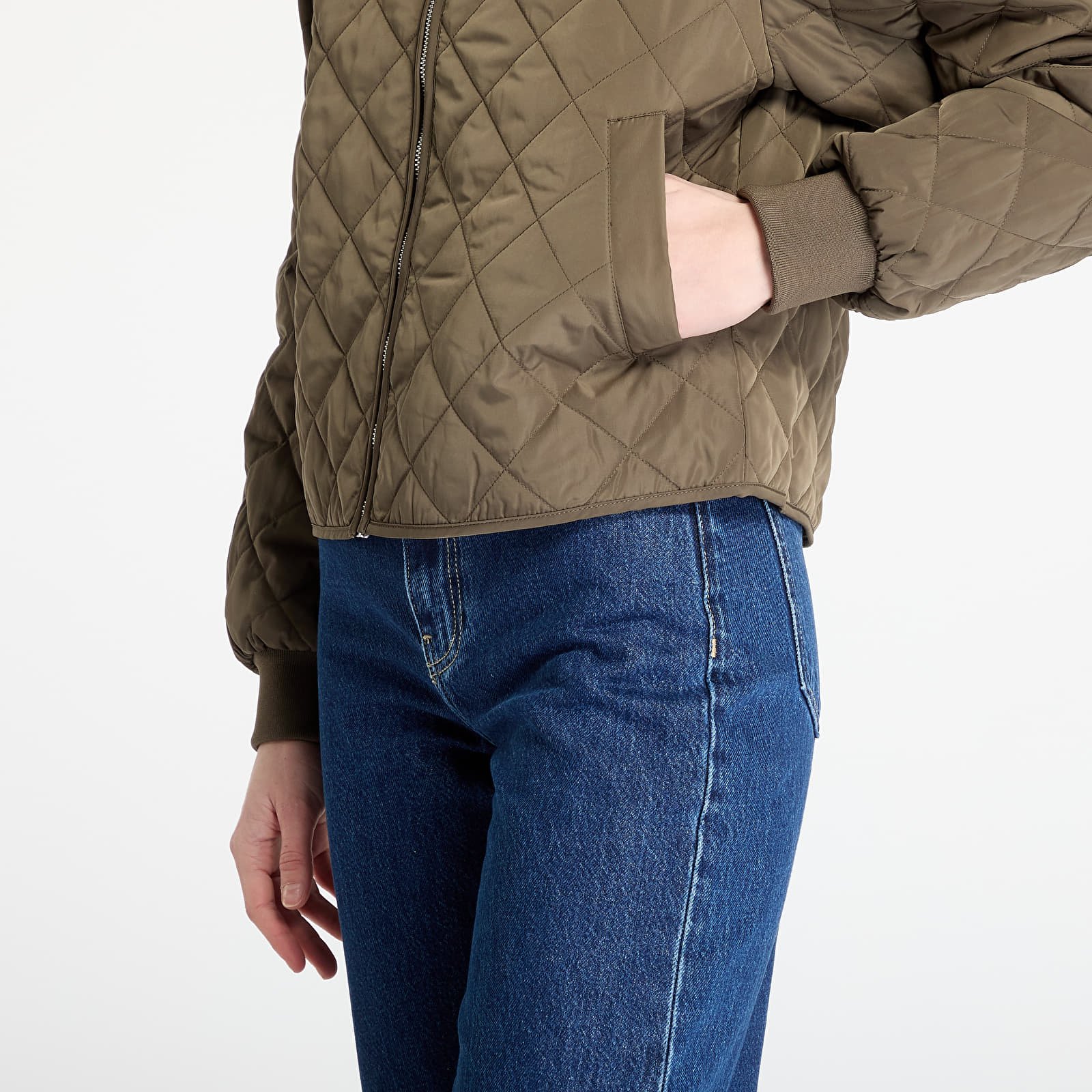 Női kabátok Calvin Klein Jeans Quilted Jacket Gray