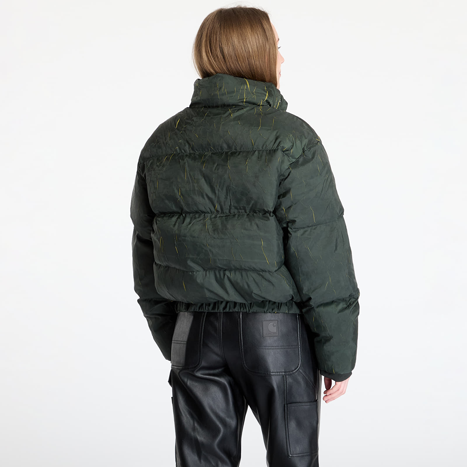 Moške jakne Daily Paper Renako Puffer Jacket Jet Black